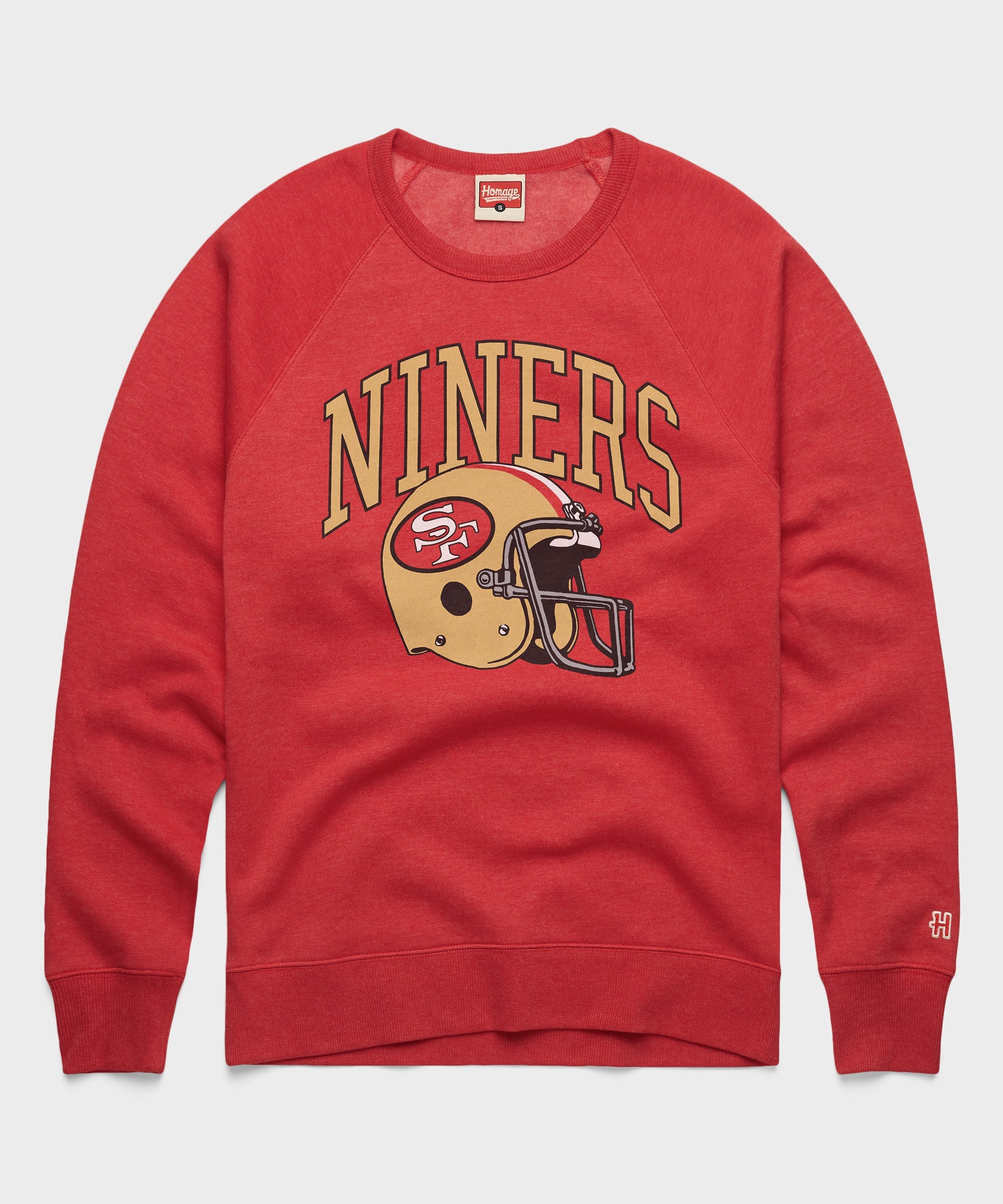 San Francisco 49ers Helmet Retro Crewneck