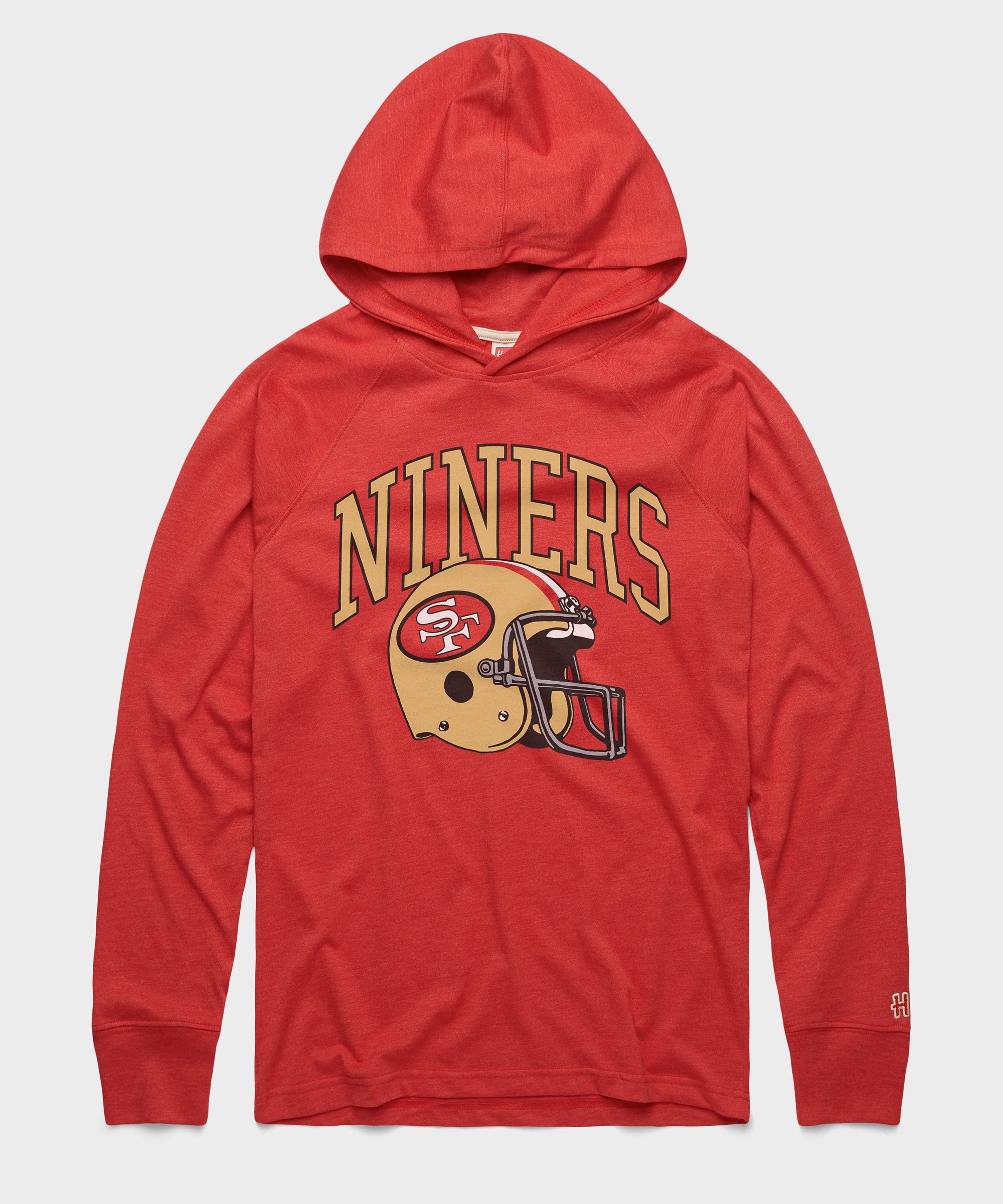 San Francisco 49ers Helmet Retro Lightweight Hoodie