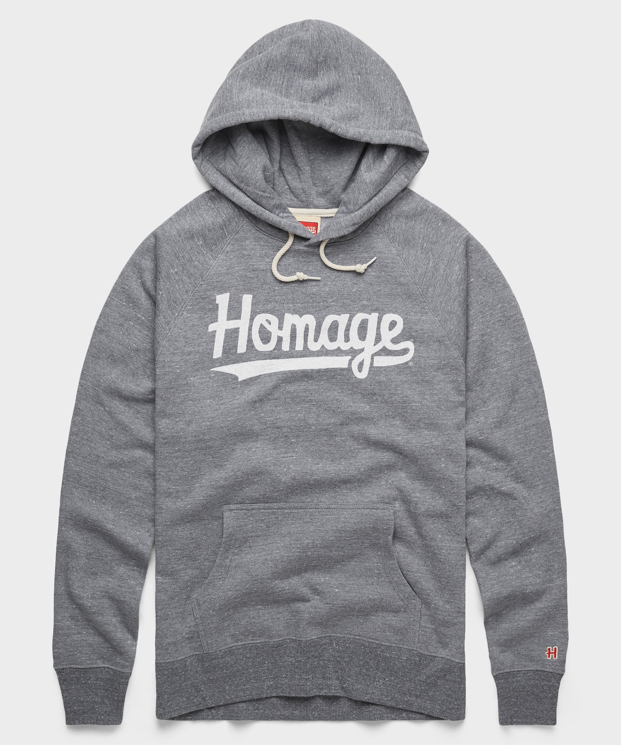 Script HOMAGE Hoodie White Ink