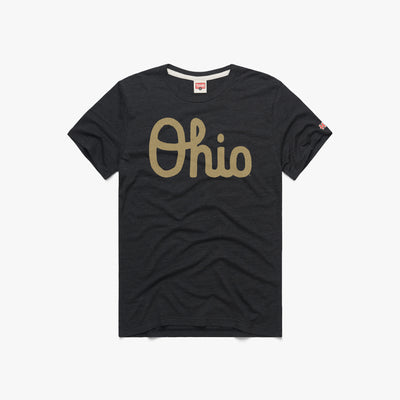 Vintage Script Ohio T-Shirt | Retro Script Ohio Graphic T-Shirts – HOMAGE