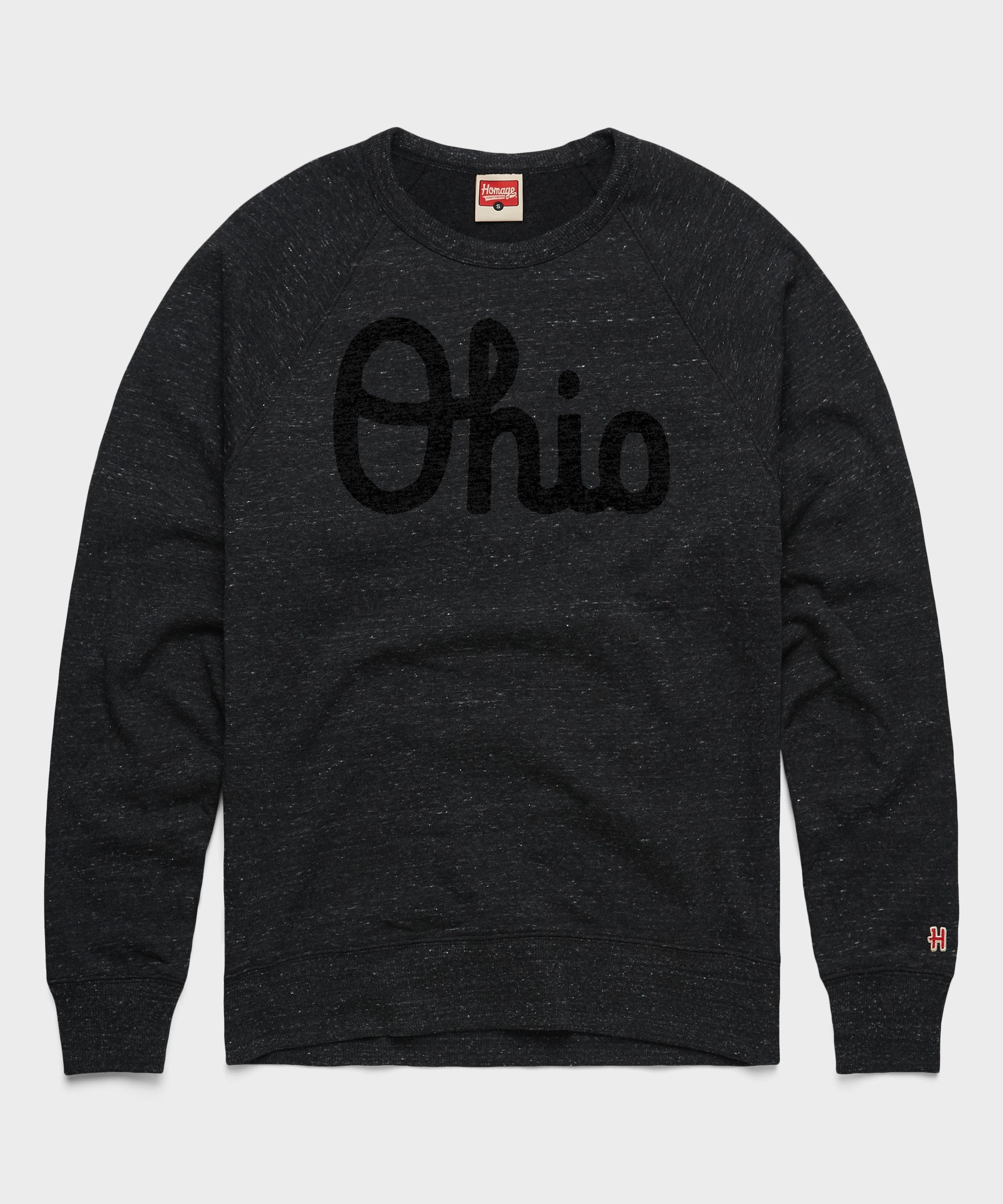 Script Ohio Blackout Crewneck | Men's OSU Buckeyes Sweatshirt – HOMAGE
