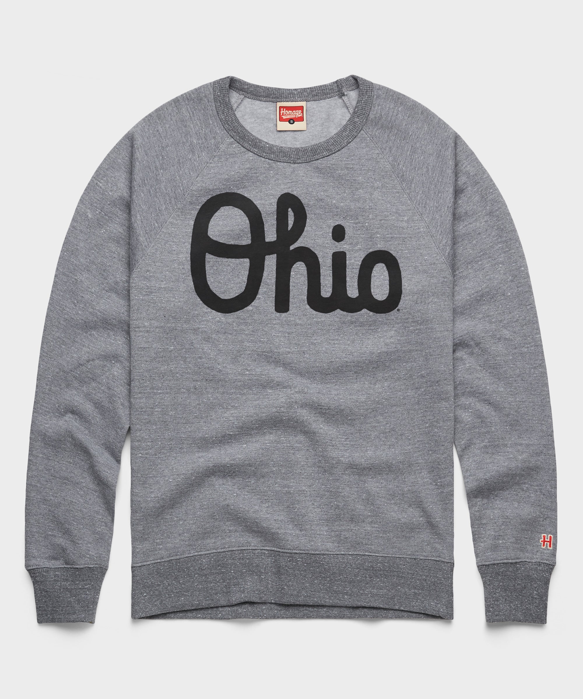 Script Ohio Crewneck Grey/Black Ink