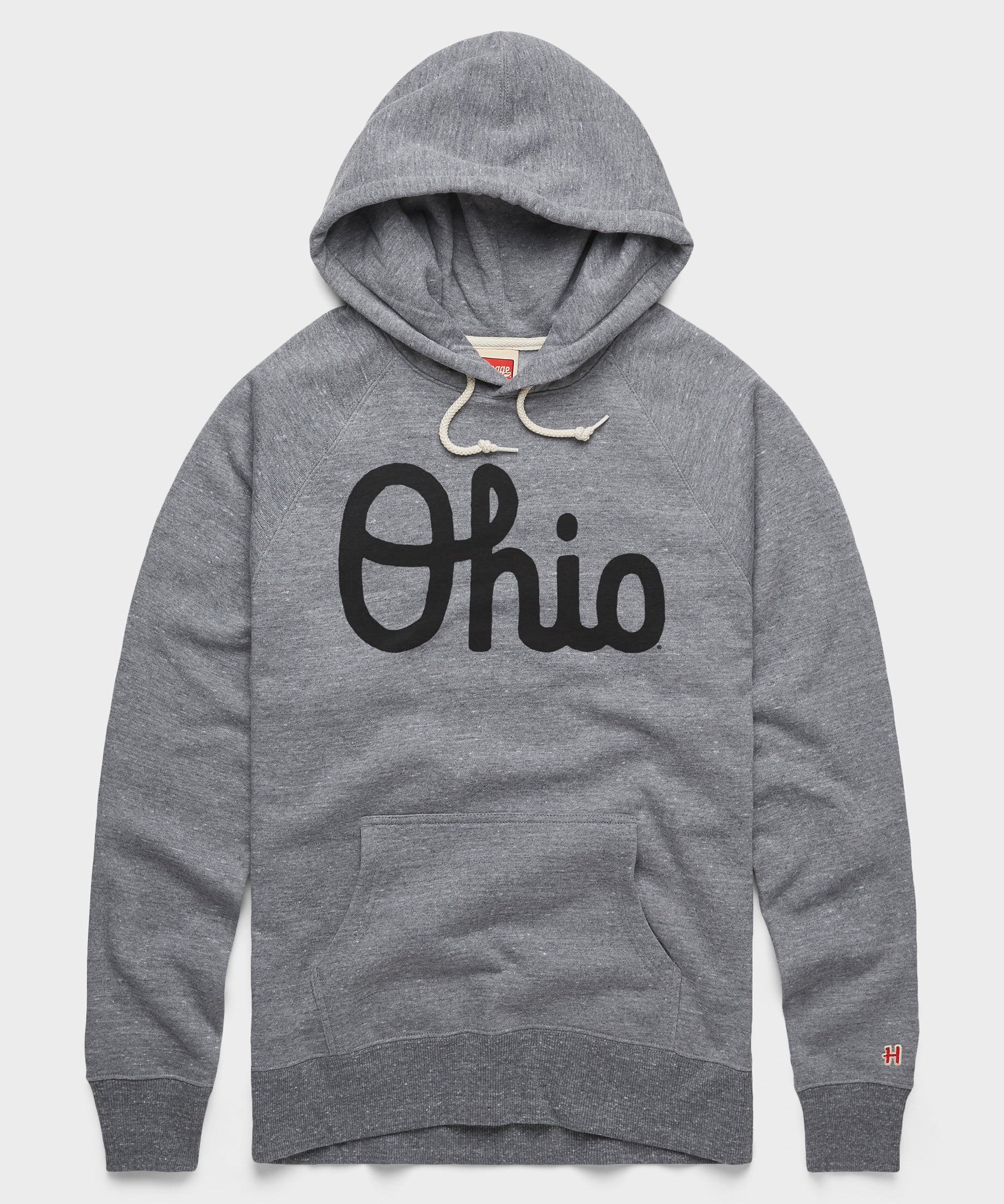 Script Ohio Hoodie Grey/Black Ink