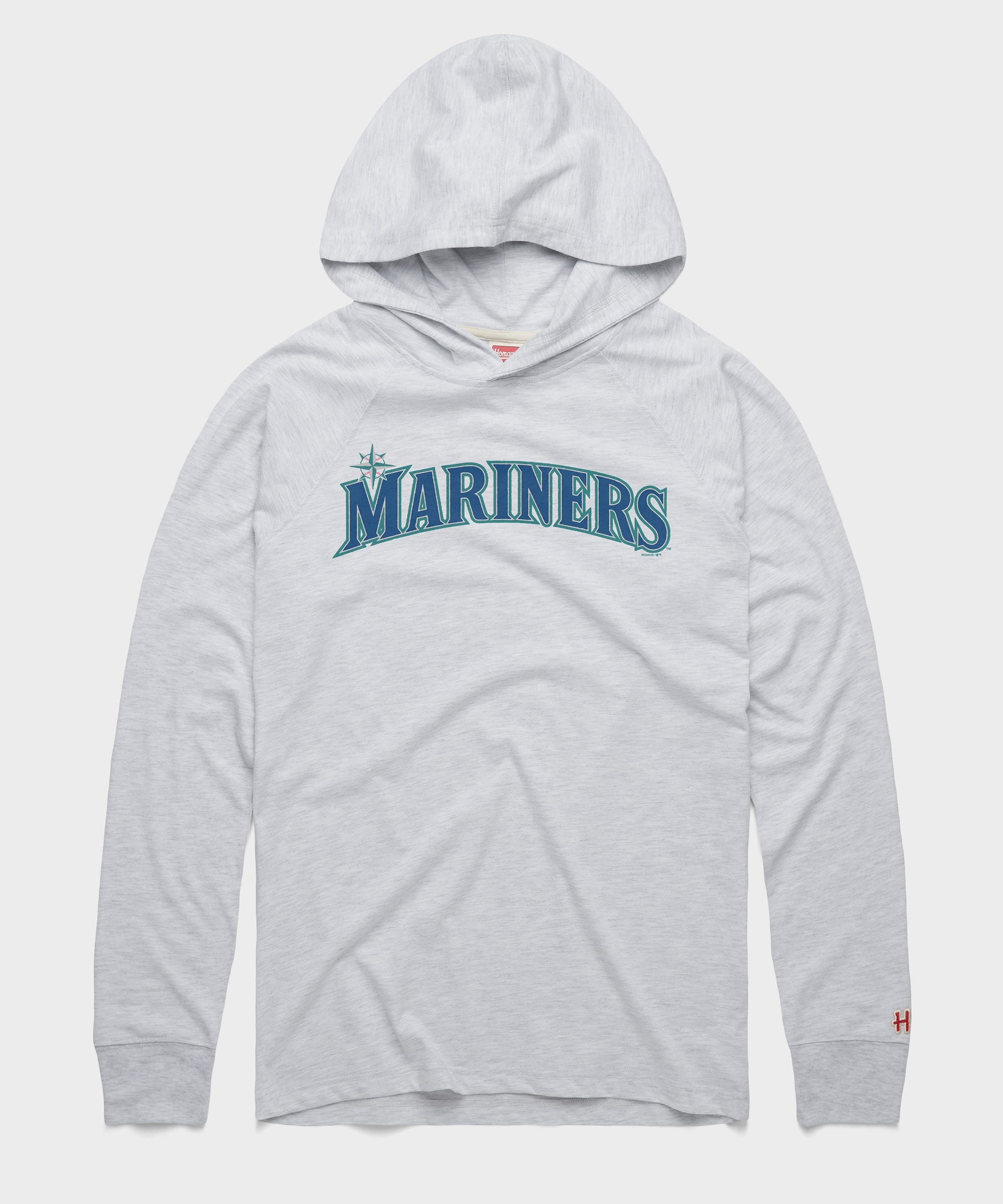 Seattle Mariners Jersey Logo '15 Lightweight Hoodie Ash