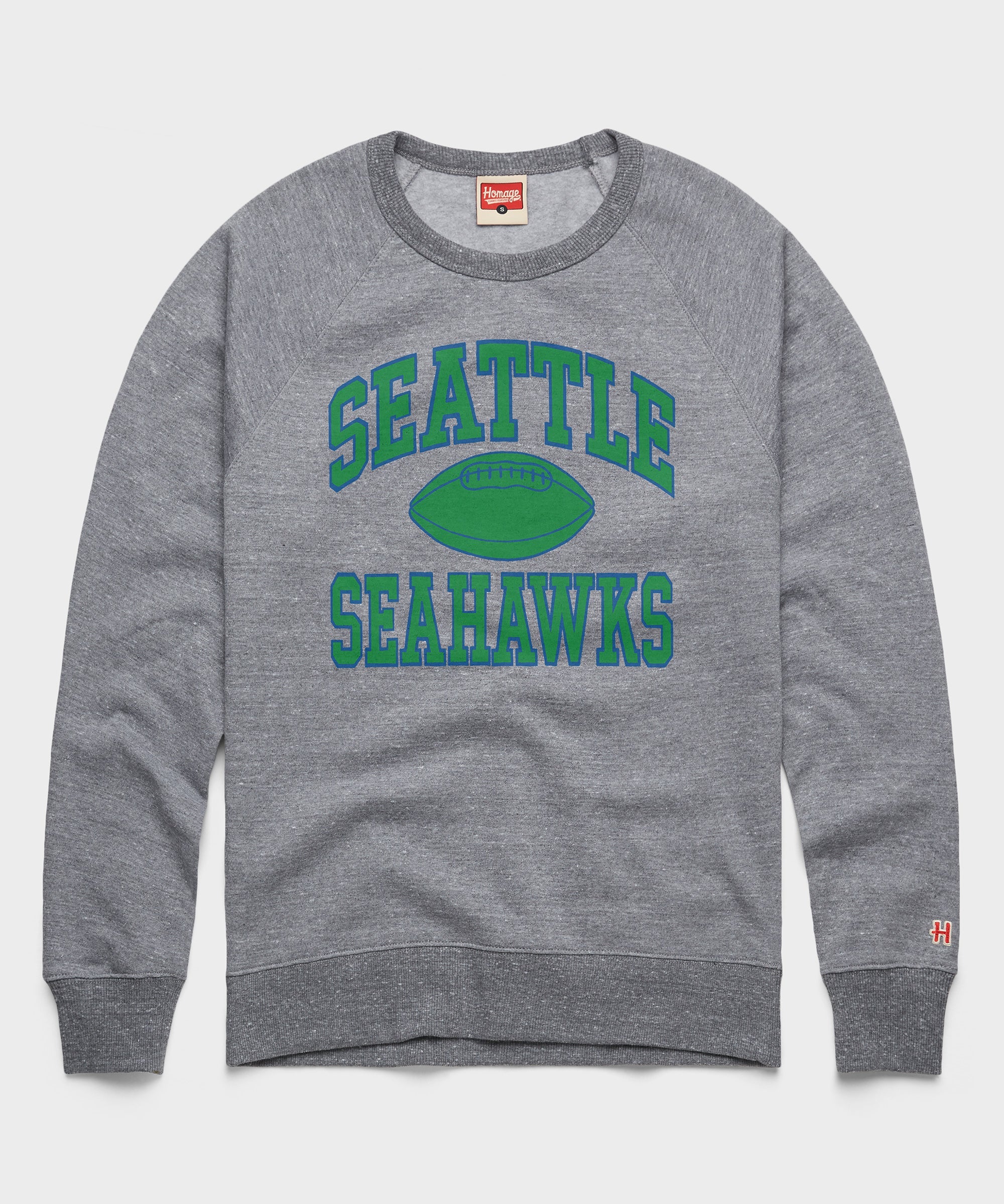 Seattle Seahawks Gridiron Crewneck Grey