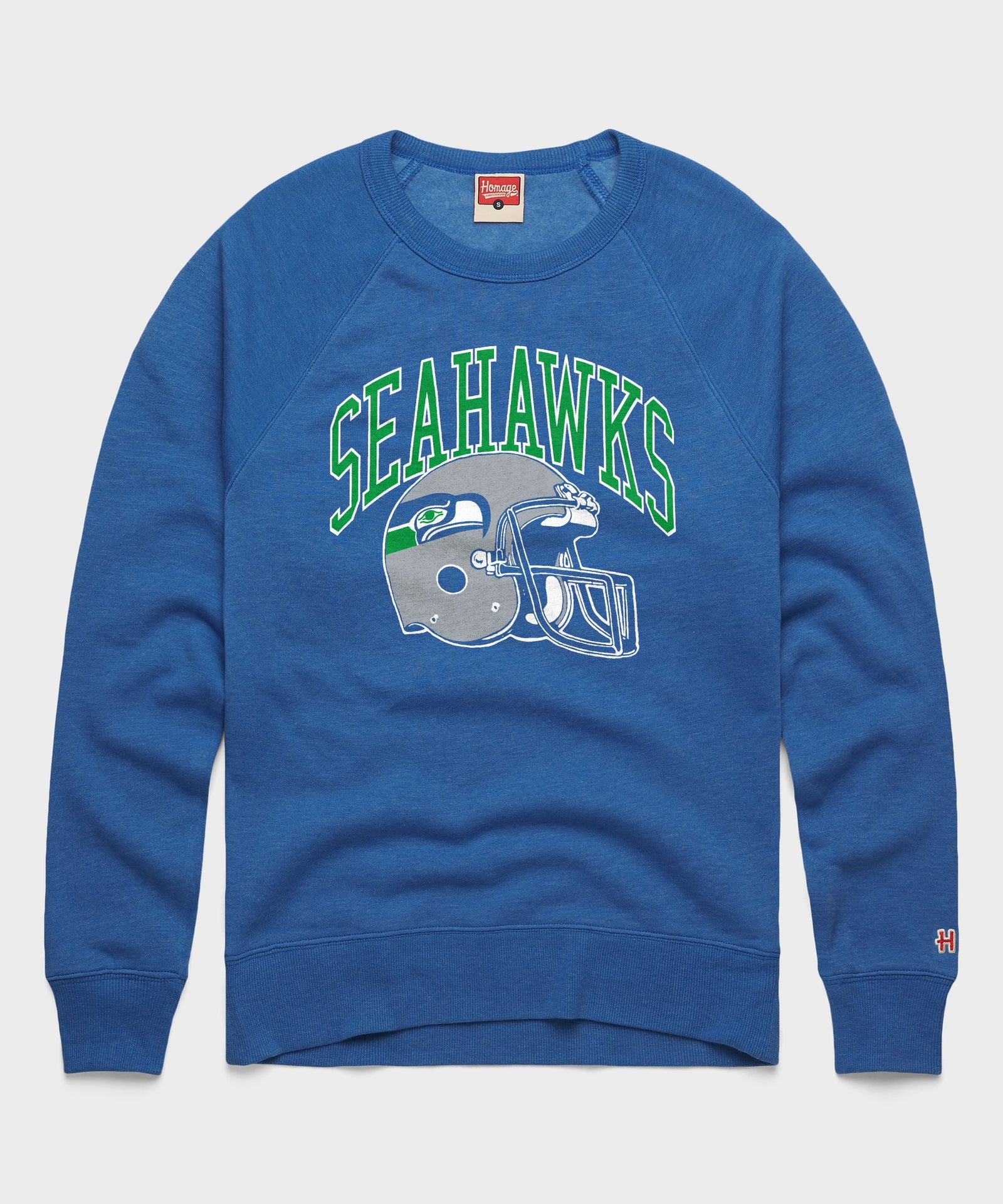 Seattle Seahawks Helmet Retro Crewneck