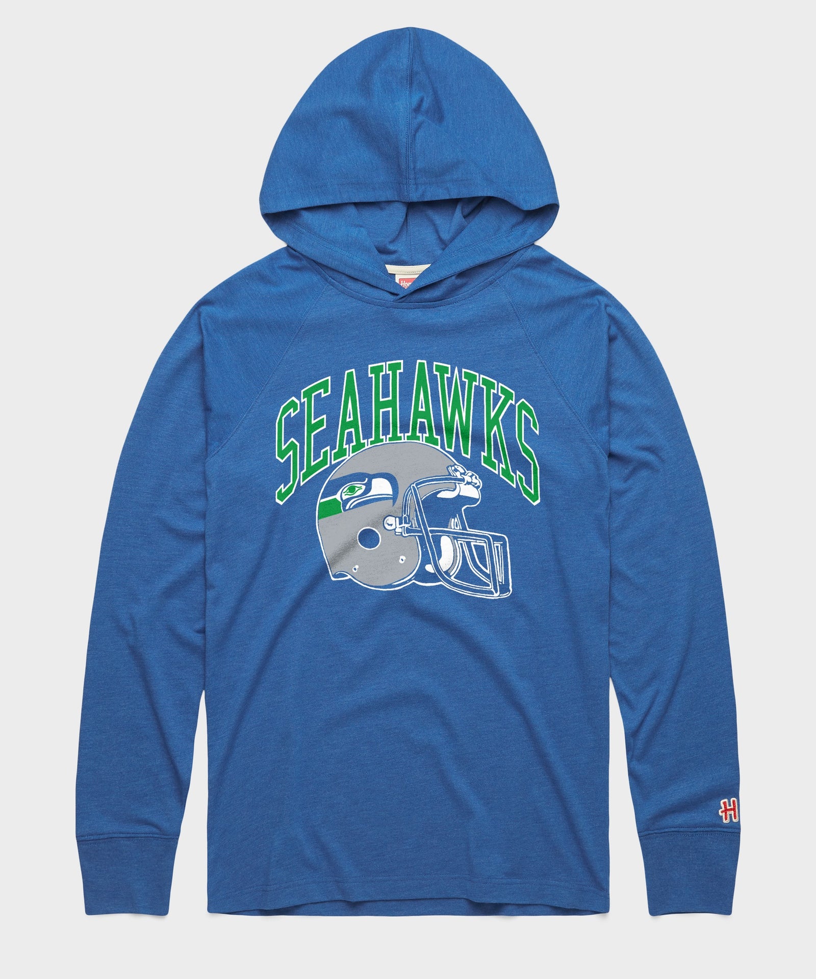 Seattle Seahawks Helmet Retro Lightweight Hoodie