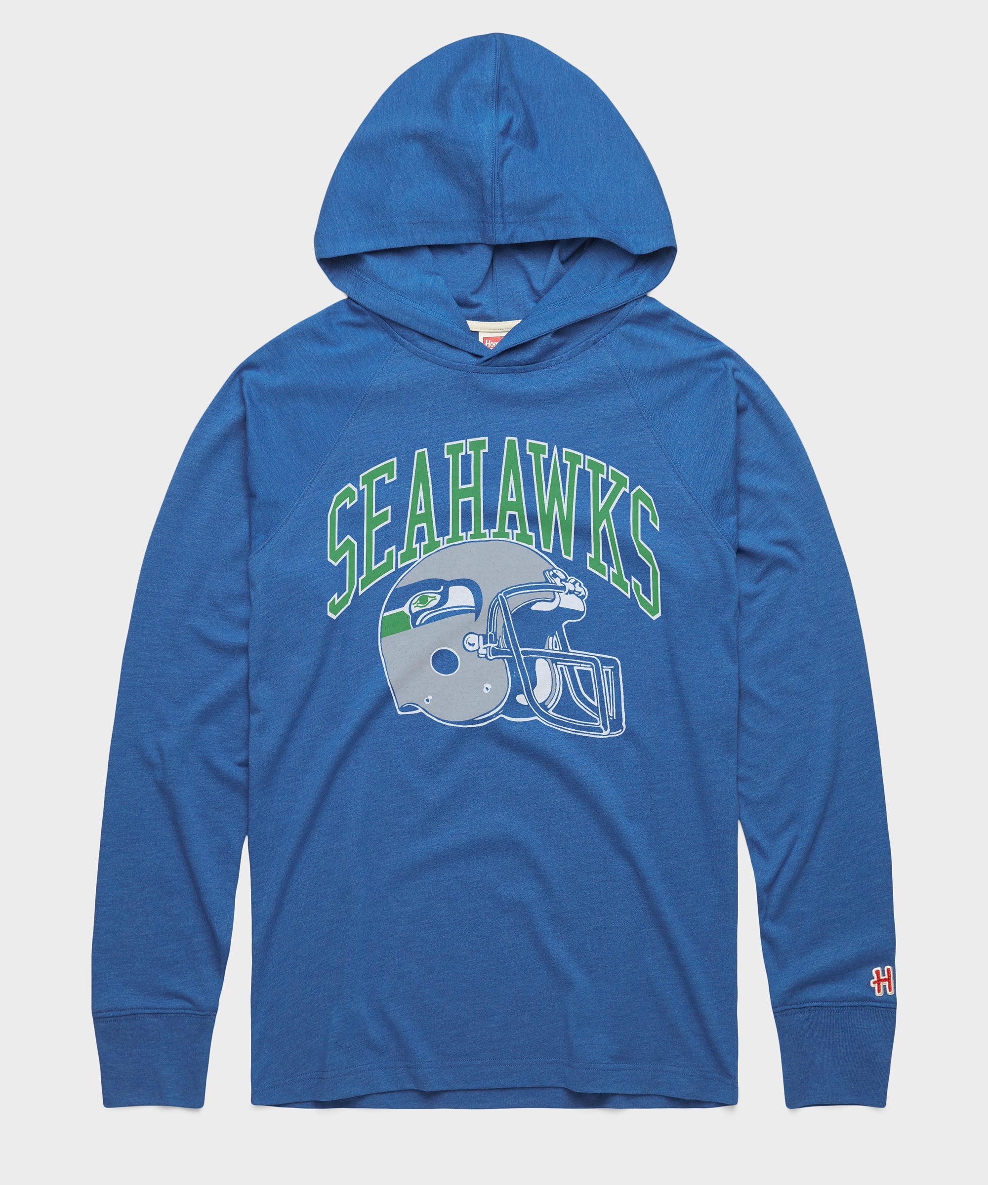 Seattle Seahawks Helmet Retro Lightweight Hoodie