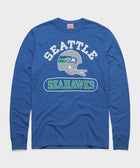 Seattle Seahawks Throwback Helmet Long Sleeve Tee