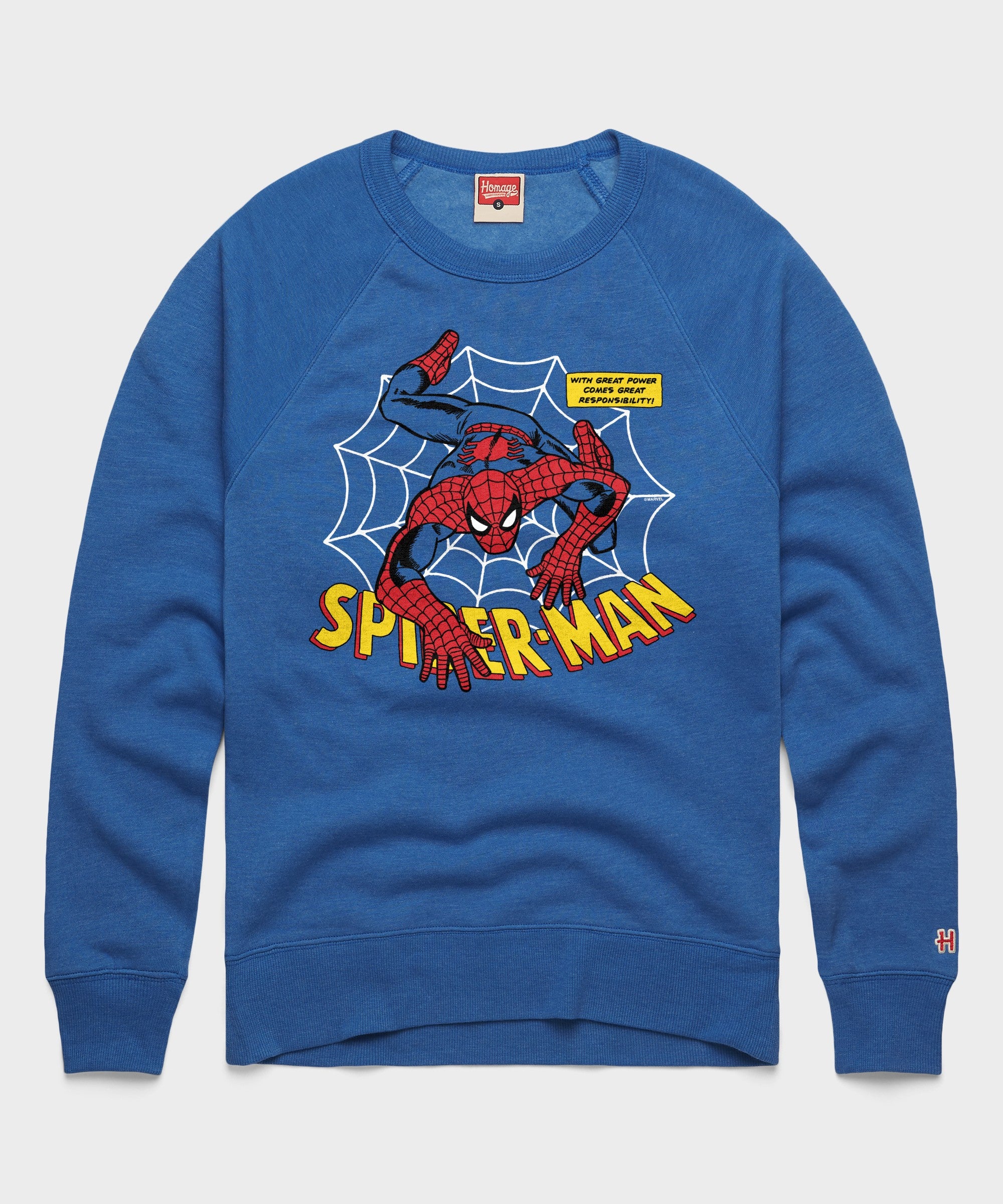 Spider Man With Great Power Crewneck