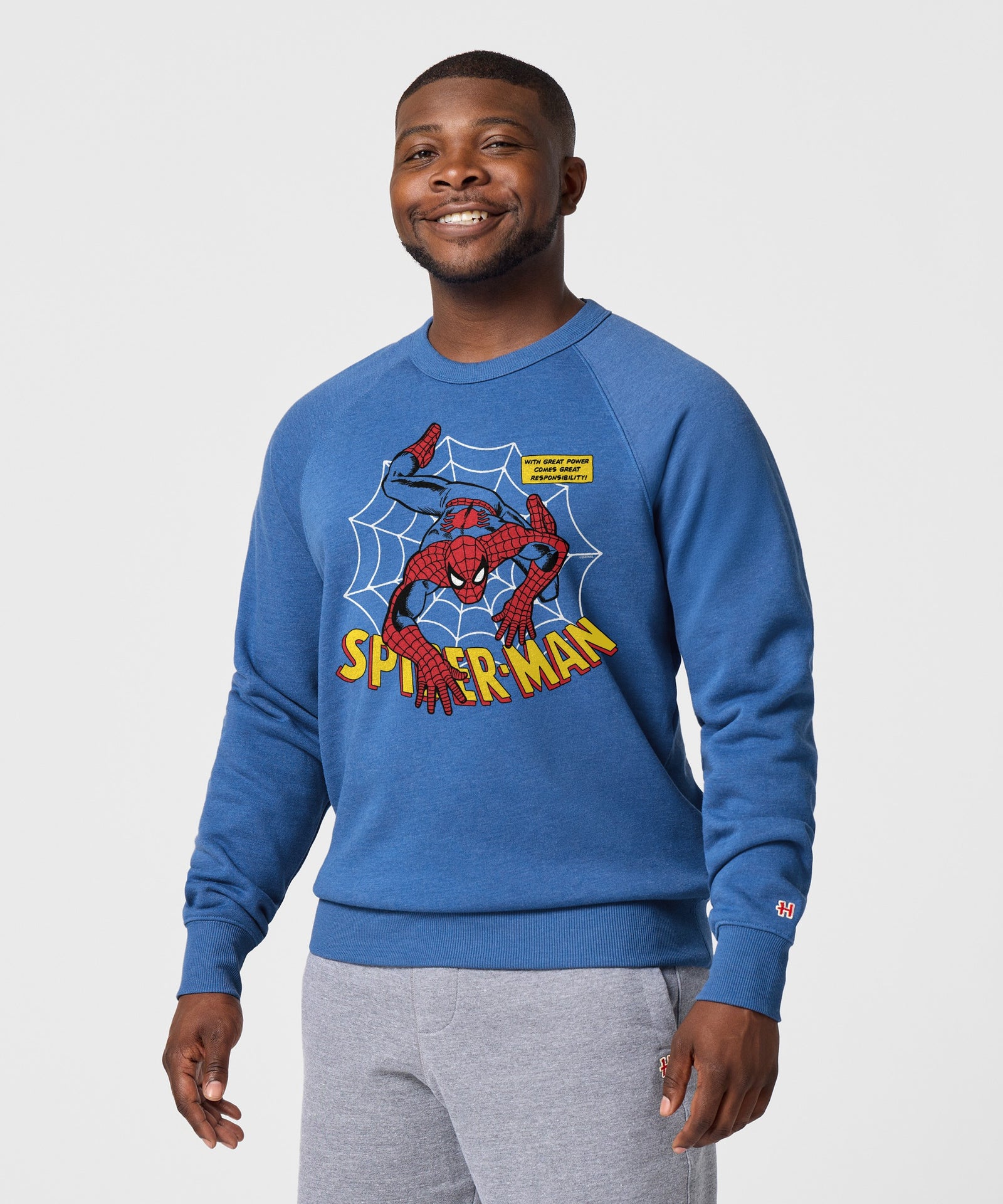 Spider Man With Great Power Crewneck