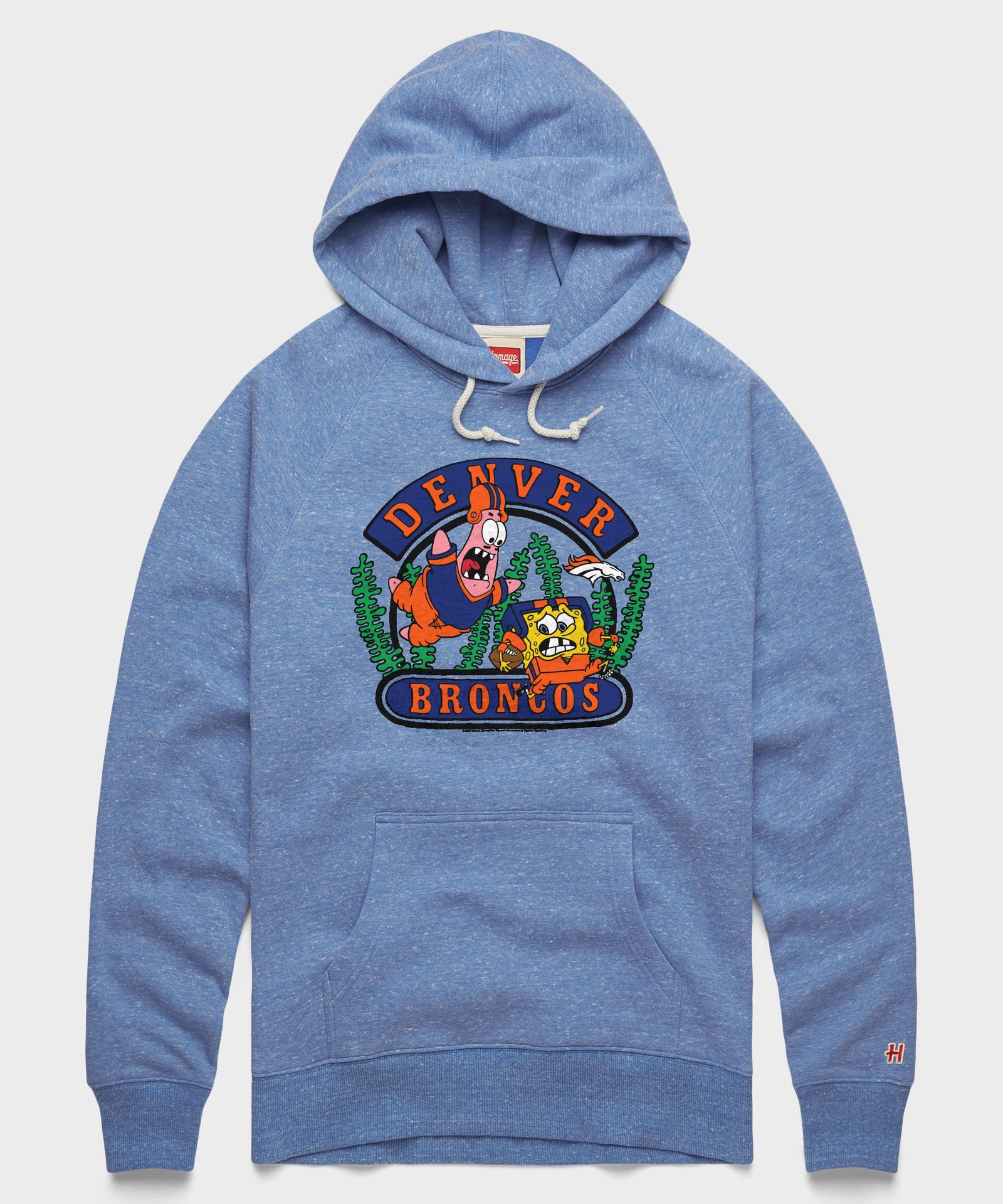 Spongebob And Patrick X Denver Broncos Hoodie