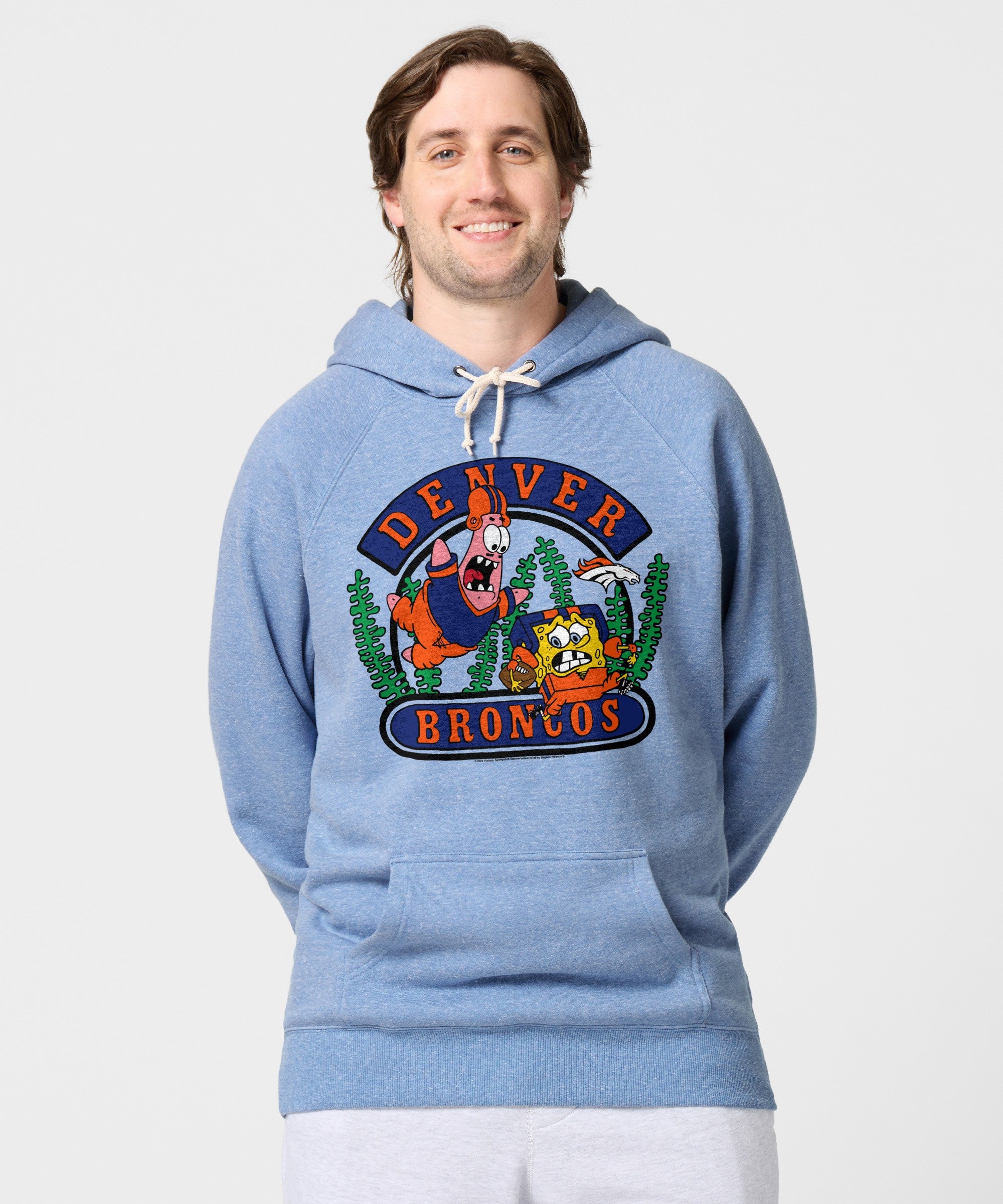 Spongebob And Patrick X Denver Broncos Hoodie