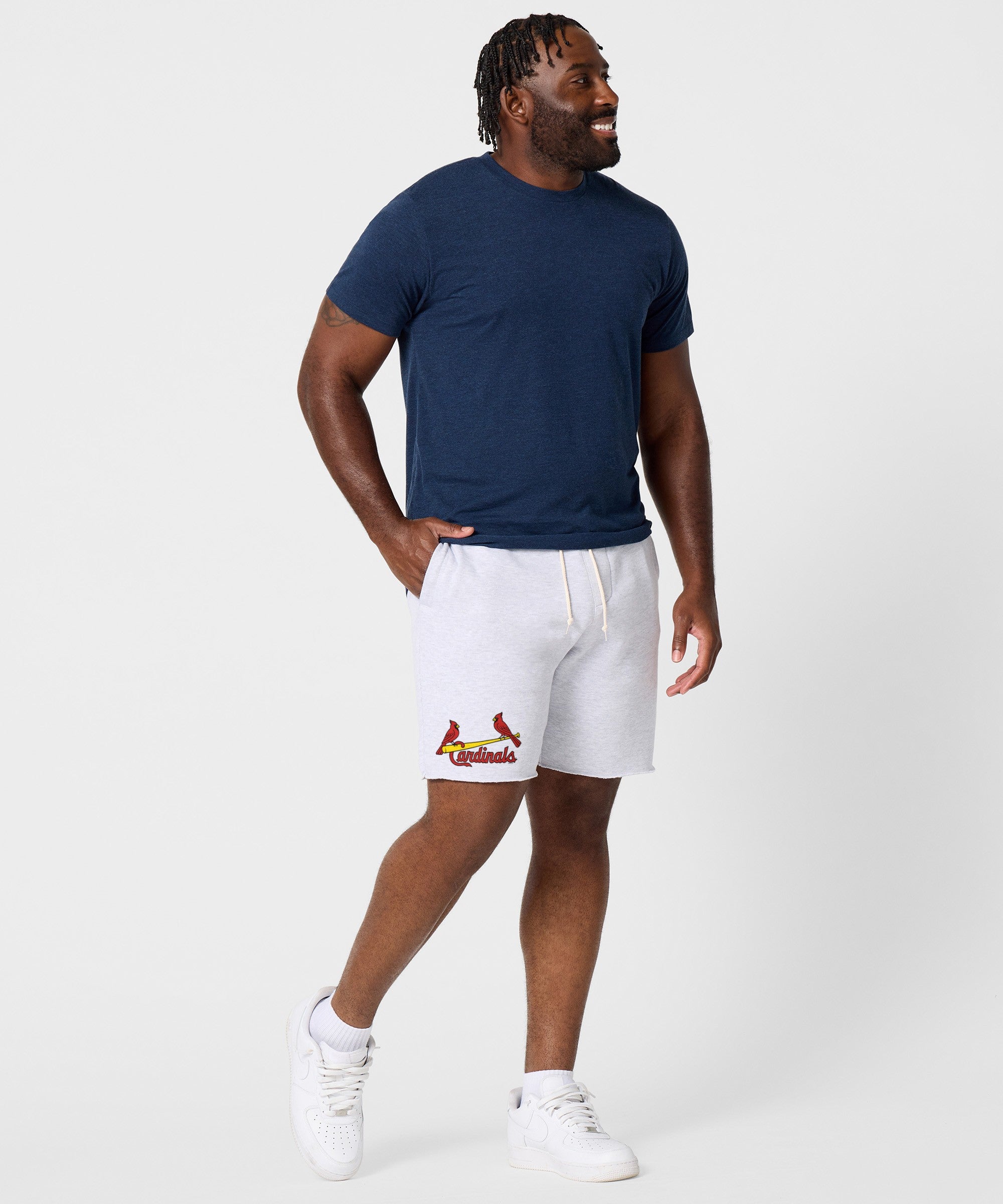 St. Louis Cardinals Jersey Logo '99 Sweat Shorts
