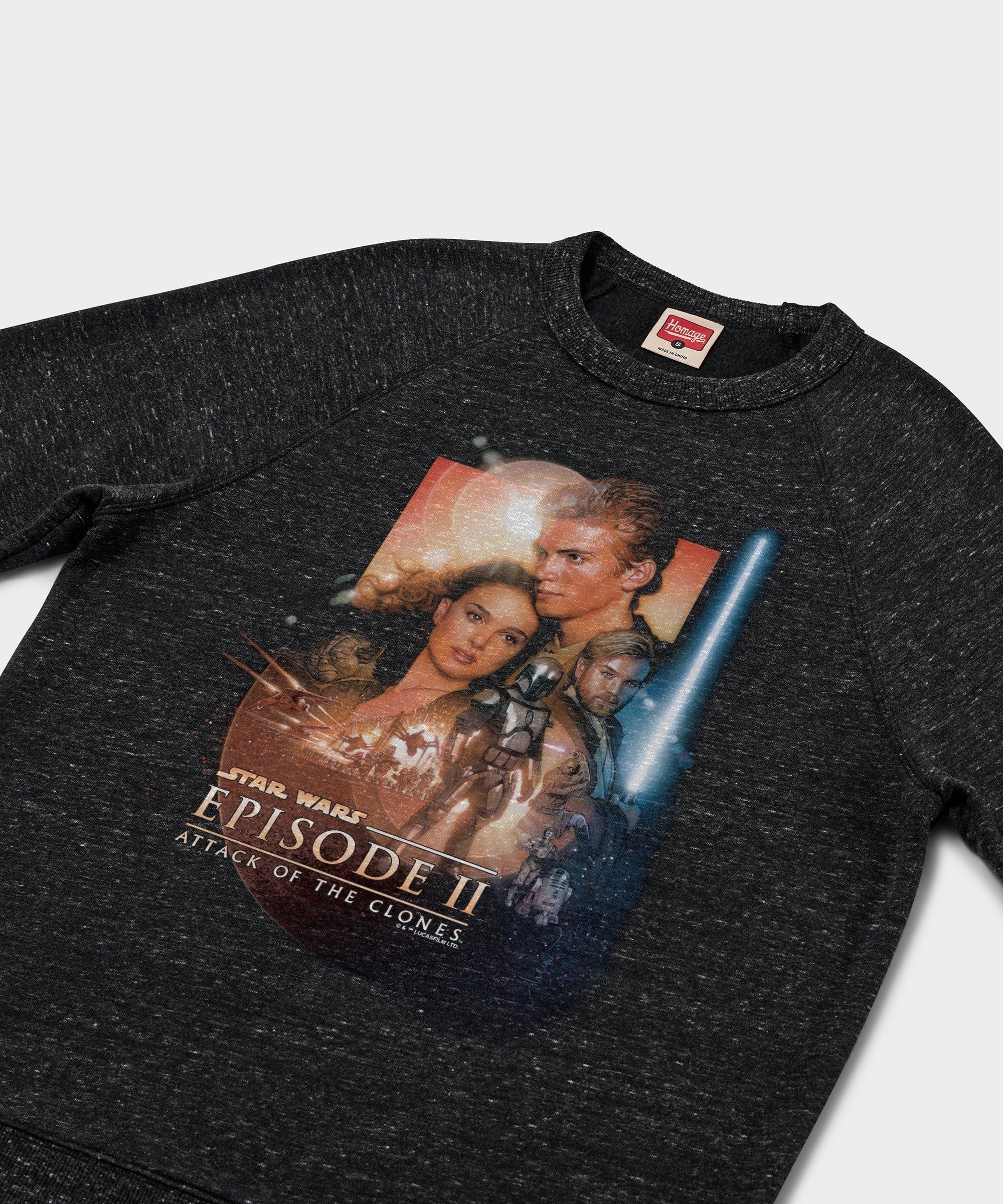 Star Wars Episode II Attack Of The Clones Poster Crewneck