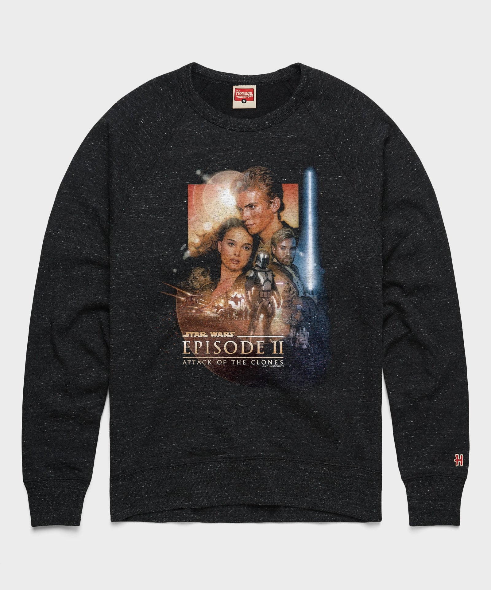 Star Wars Episode II Attack Of The Clones Poster Crewneck