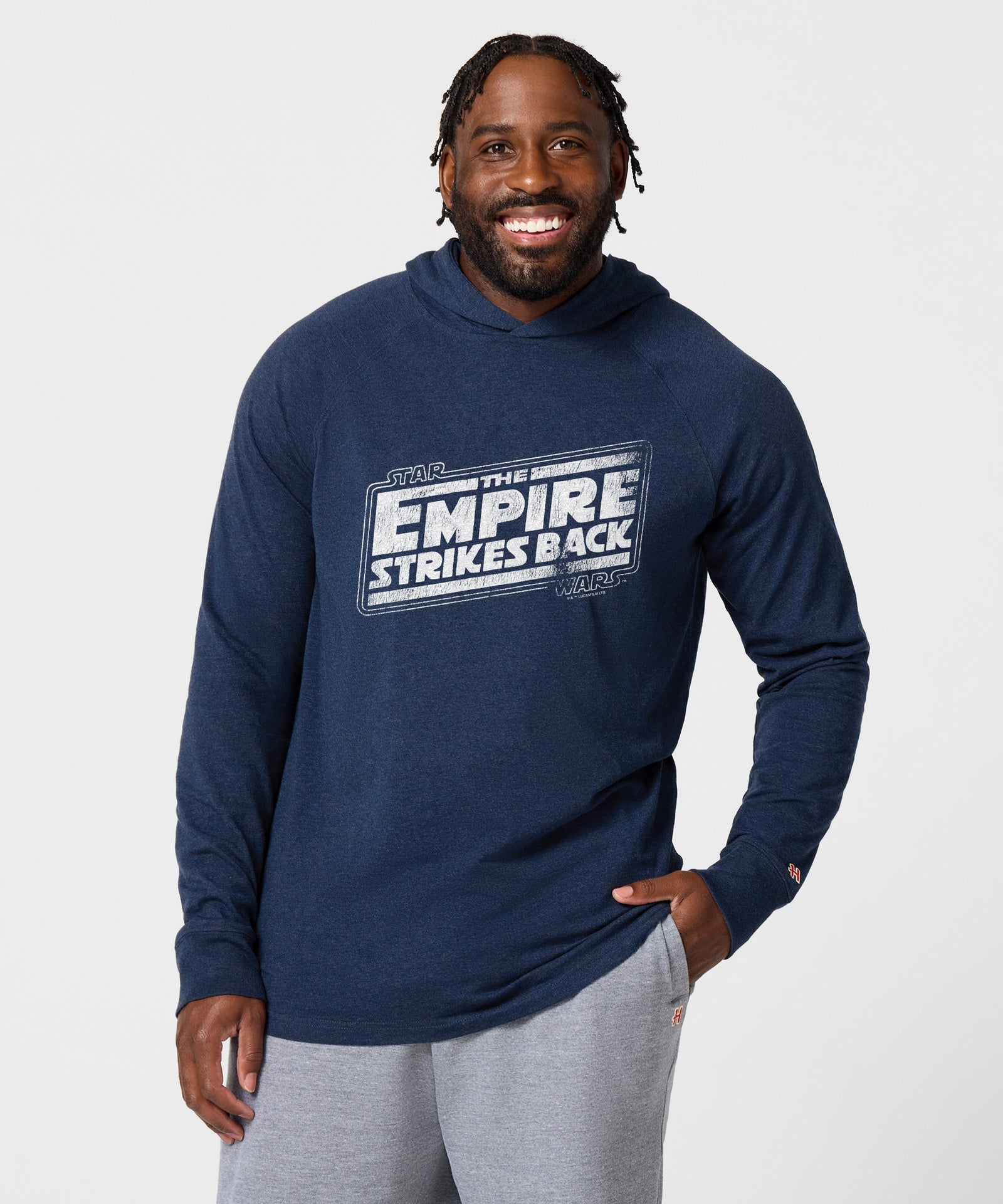 Star Wars The Empire Strikes Back Logo Lightweight Hoodie
