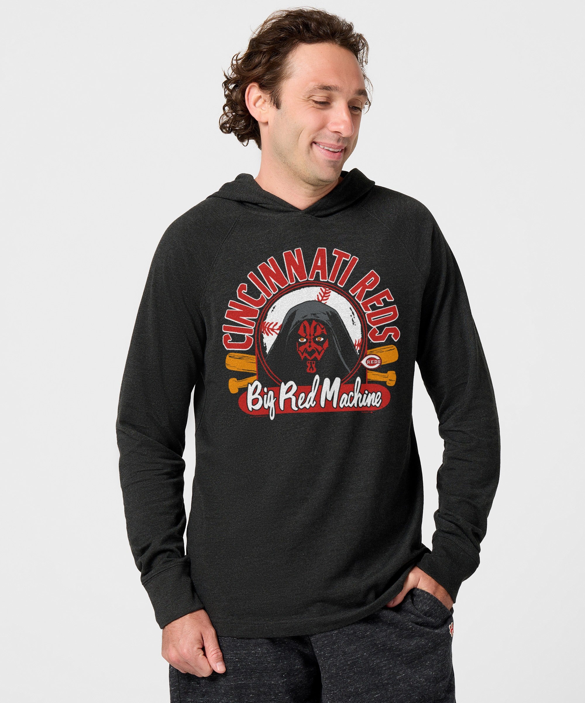 star wars x cincinnati reds dark side lightweight hoodie
