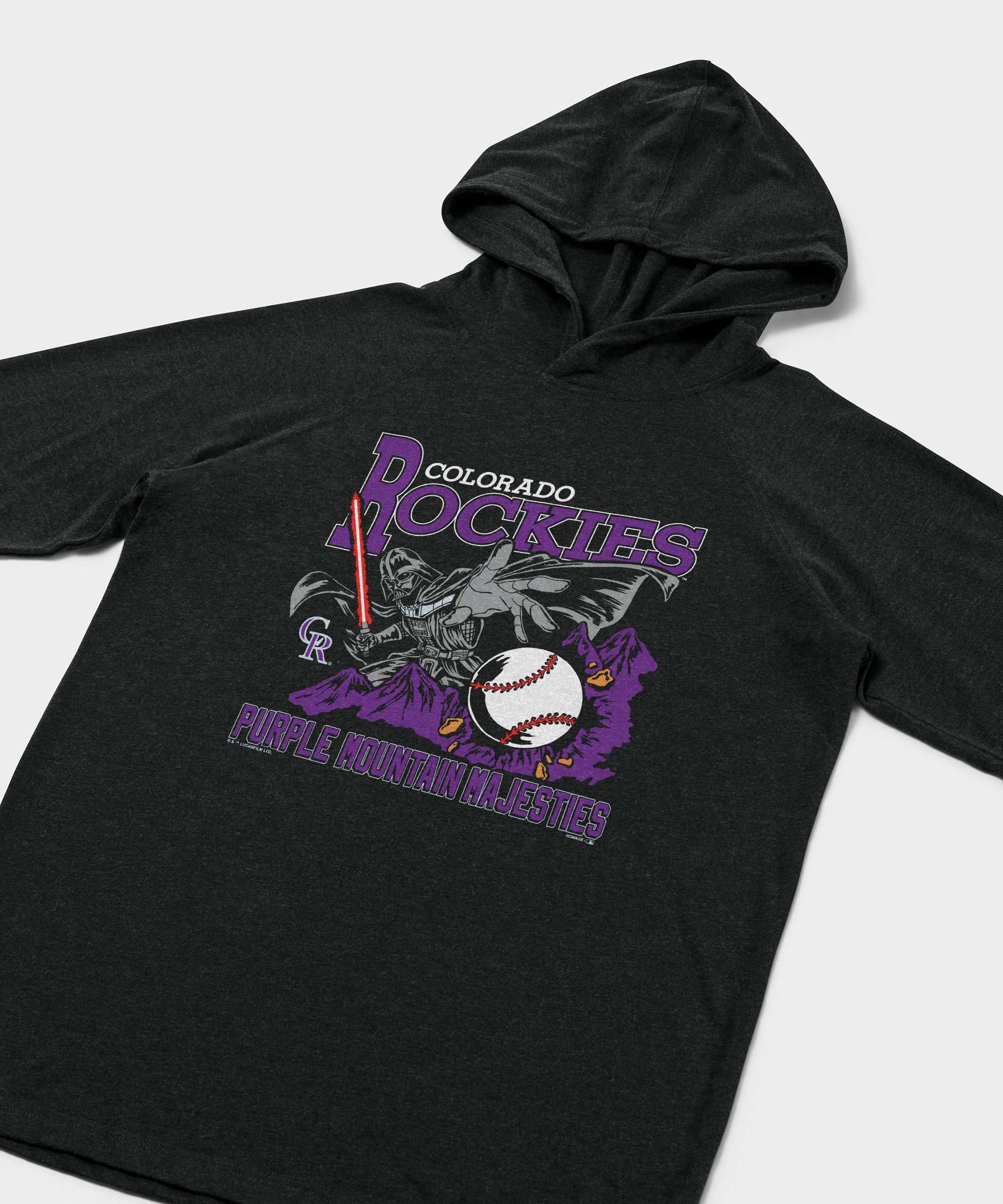 star wars x colorado rockies dark side lightweight hoodie
