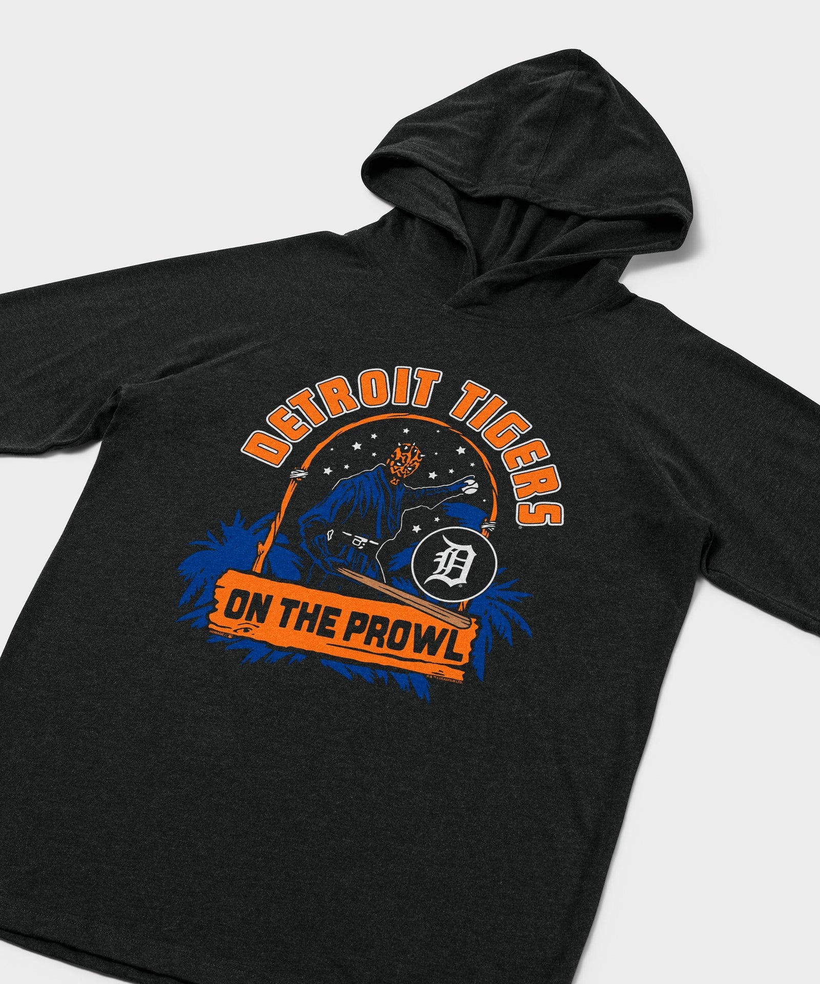 star wars x detroit tigers dark side lightweight hoodie