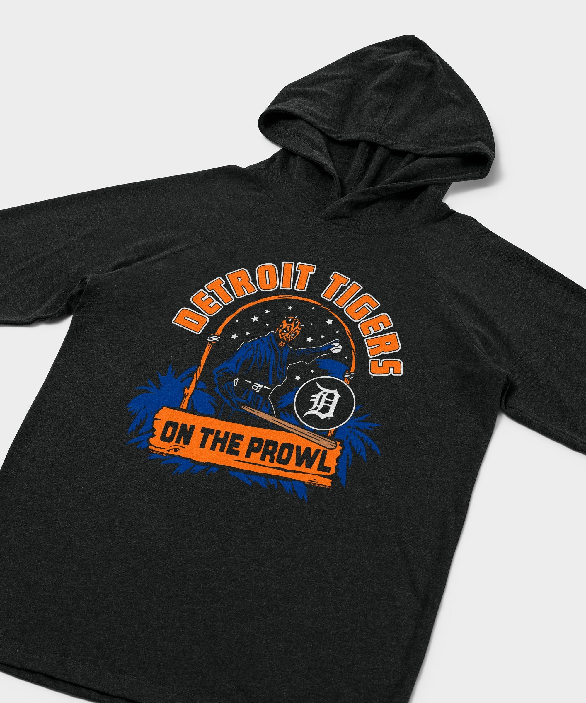 star wars x detroit tigers dark side lightweight hoodie
