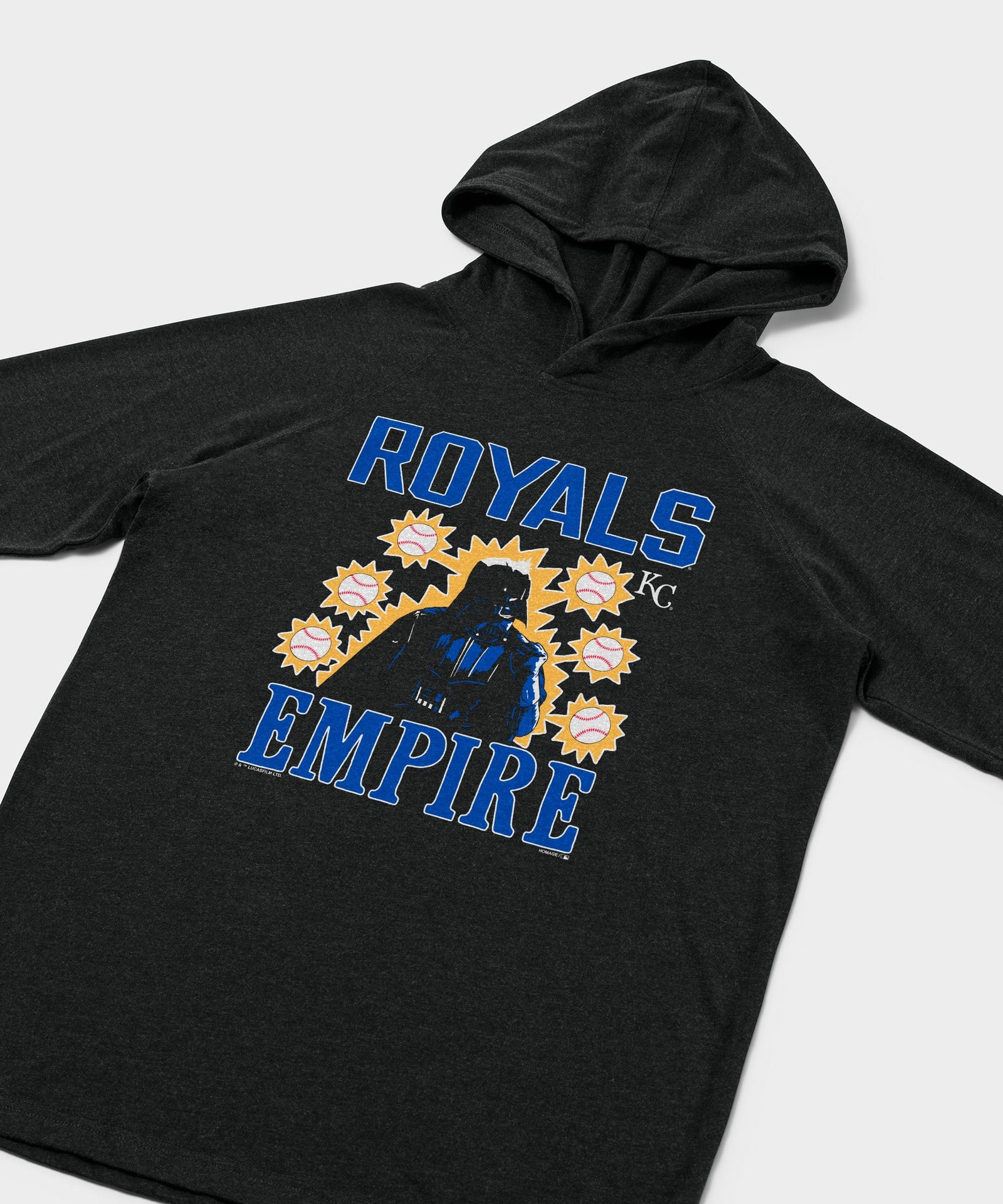 star wars x kansas city royals dark side lightweight hoodie