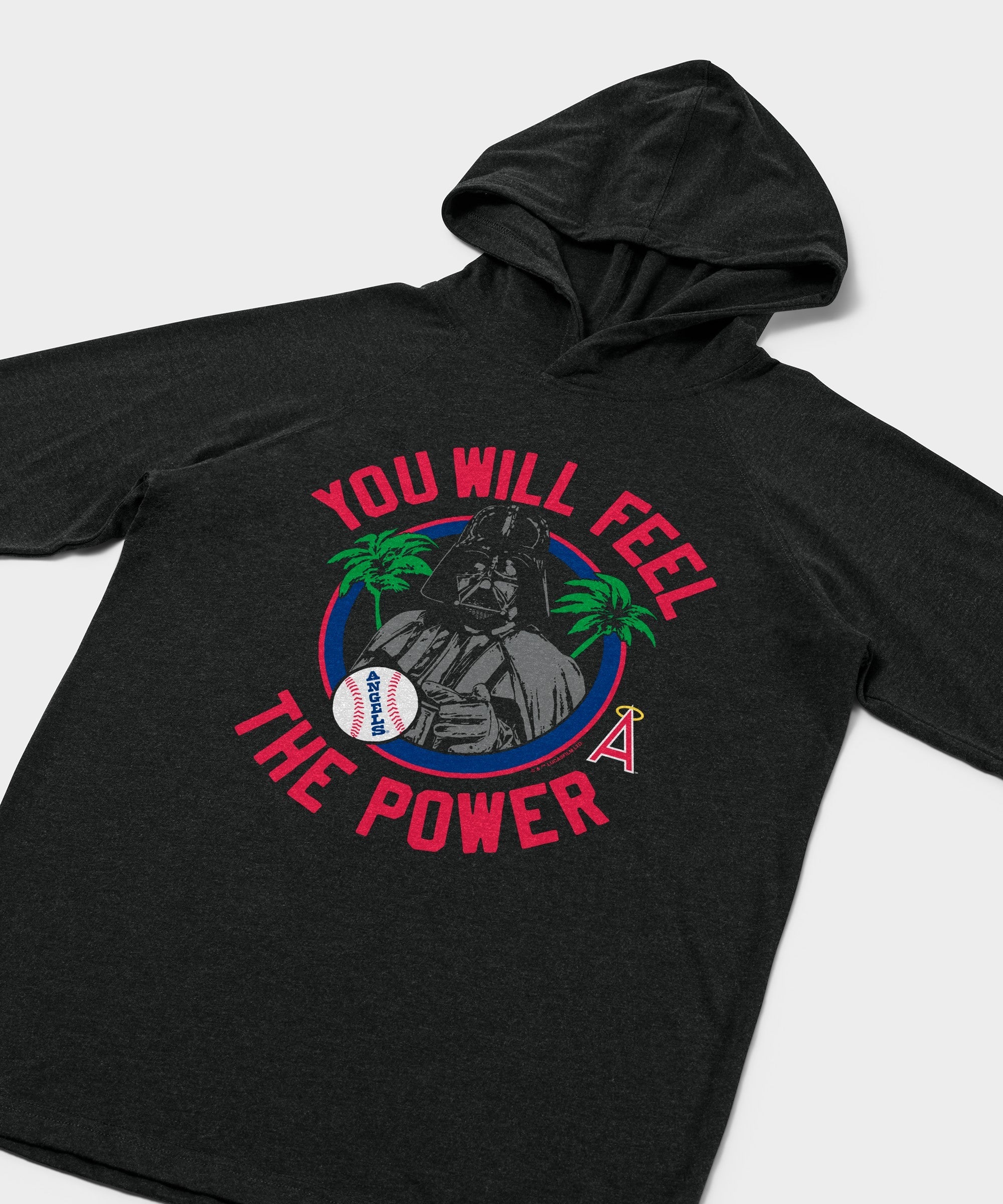 star wars x los angeles angels dark side lightweight hoodie