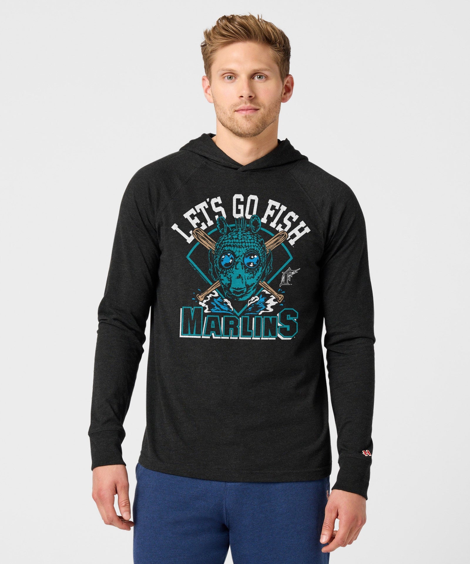 star wars x miami marlins dark side lightweight hoodie