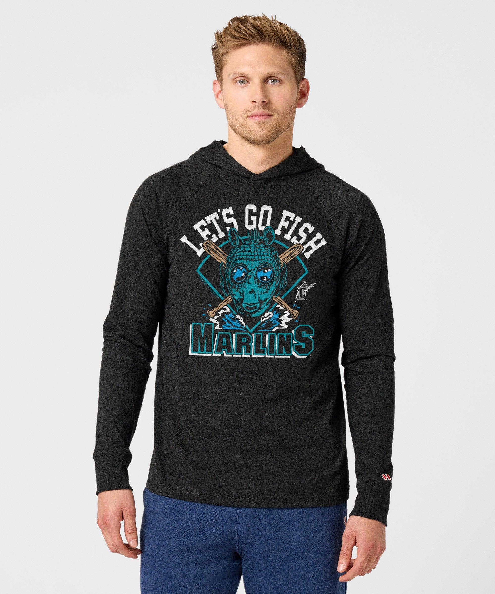 star wars x miami marlins dark side lightweight hoodie