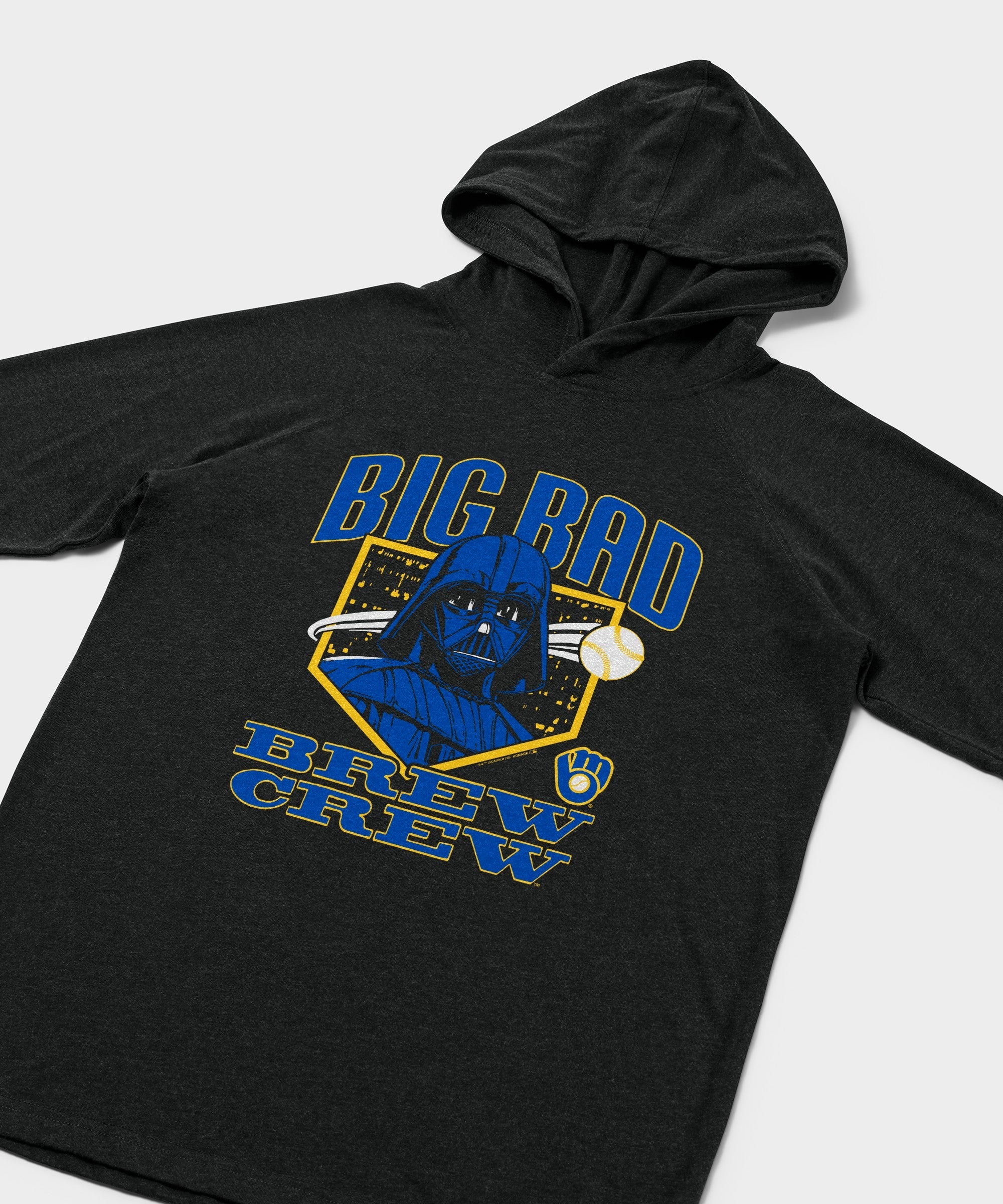 star wars x milwaukee brewers dark side lightweight hoodie