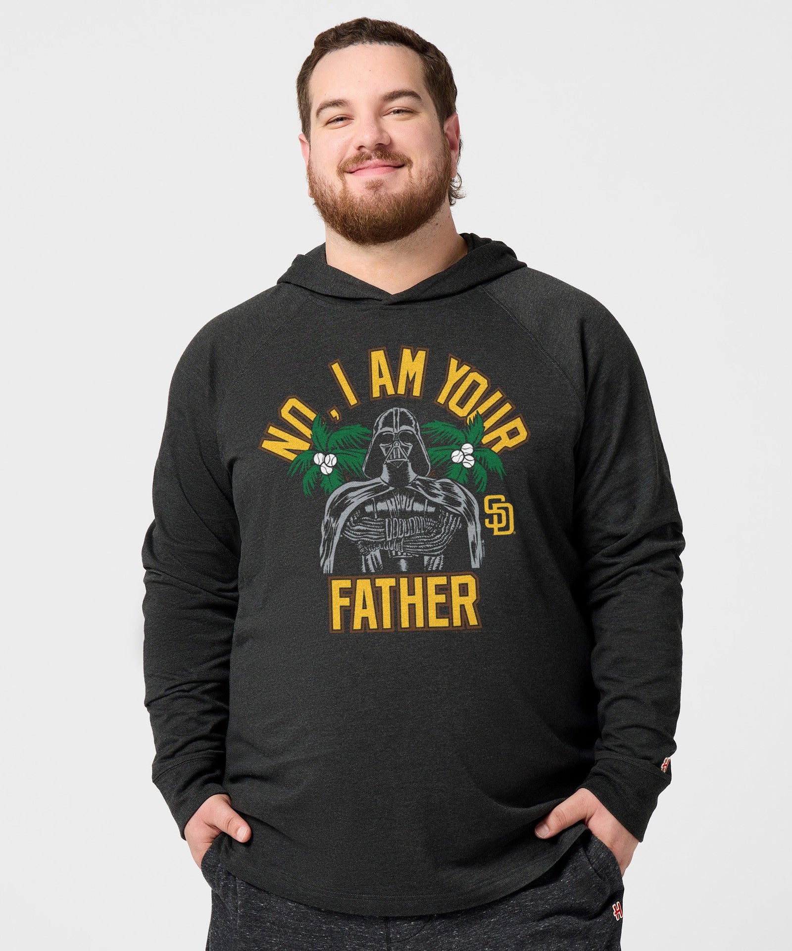 star wars x san diego padres dark side lightweight hoodie