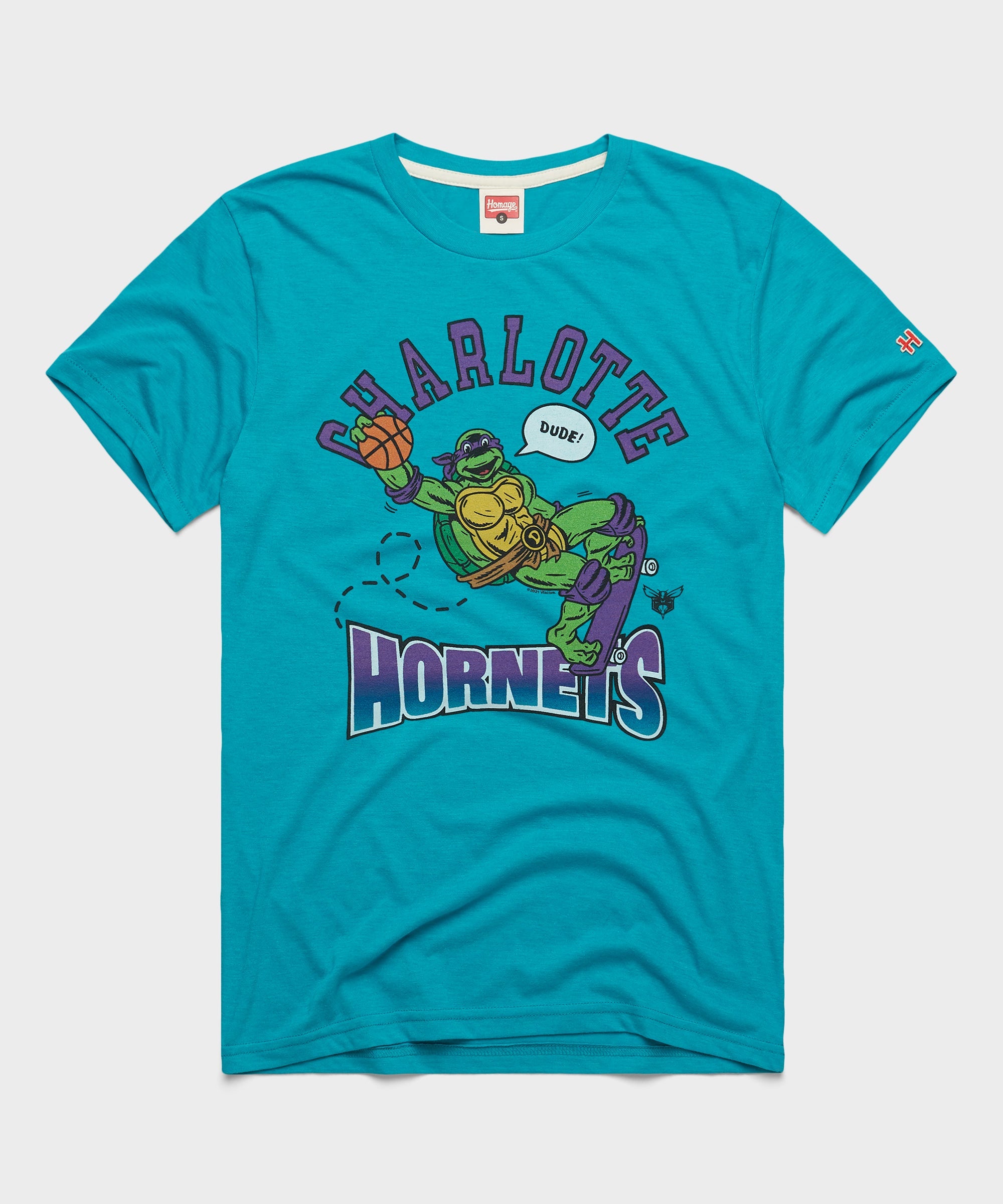 TMNT Donatello X Charlotte Hornets Teal