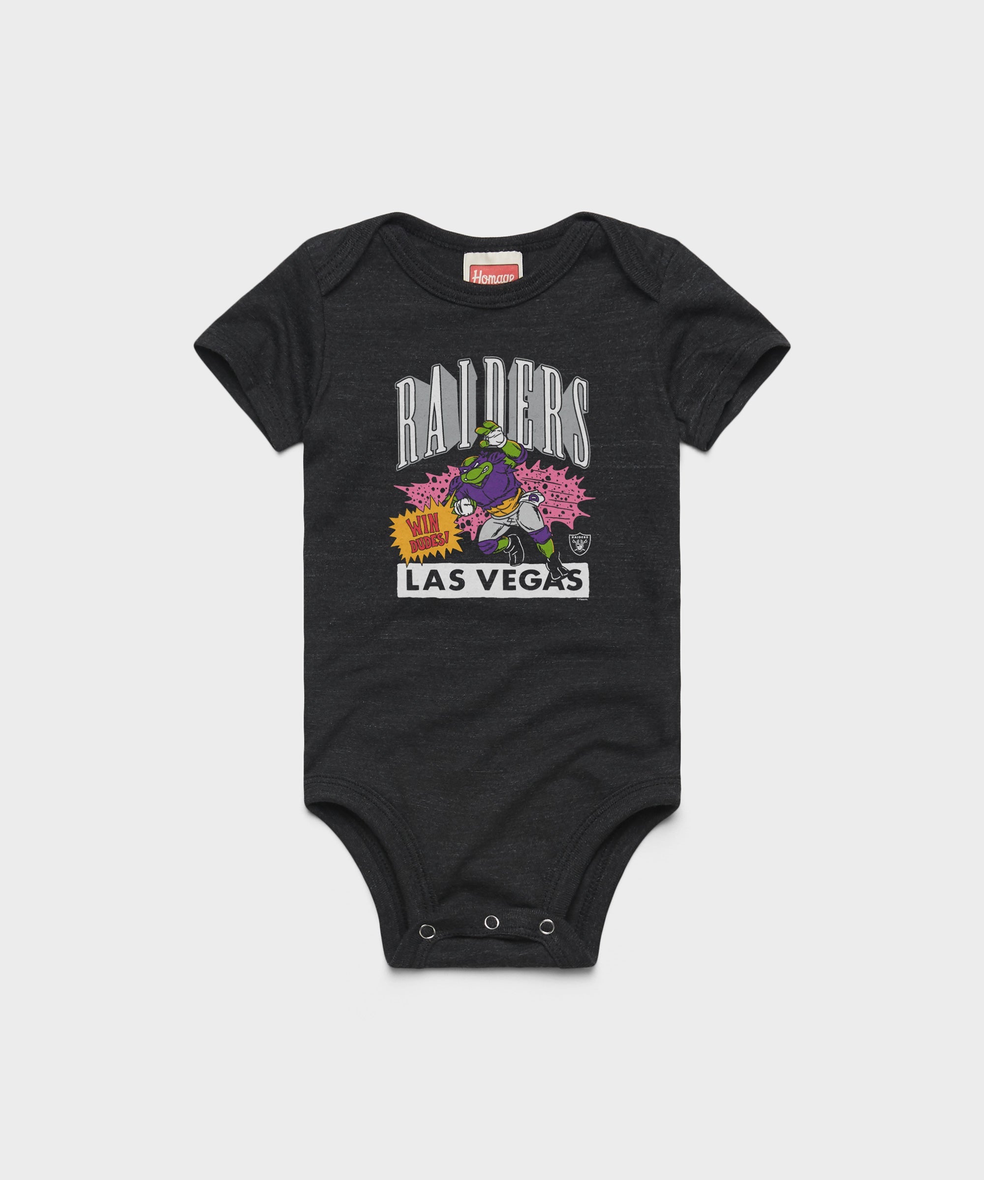TMNT Donatello x Las Vegas Raiders Baby One Piece