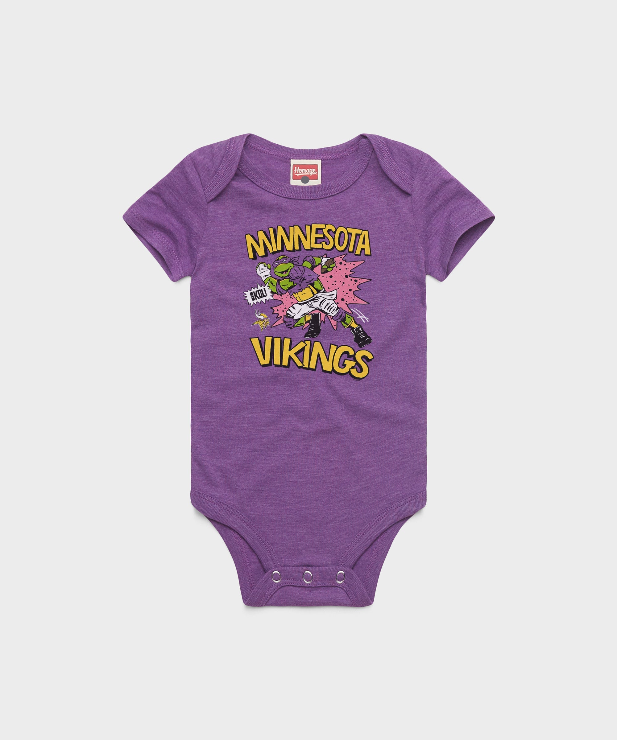 TMNT Donatello x Minnesota Vikings Baby One Piece