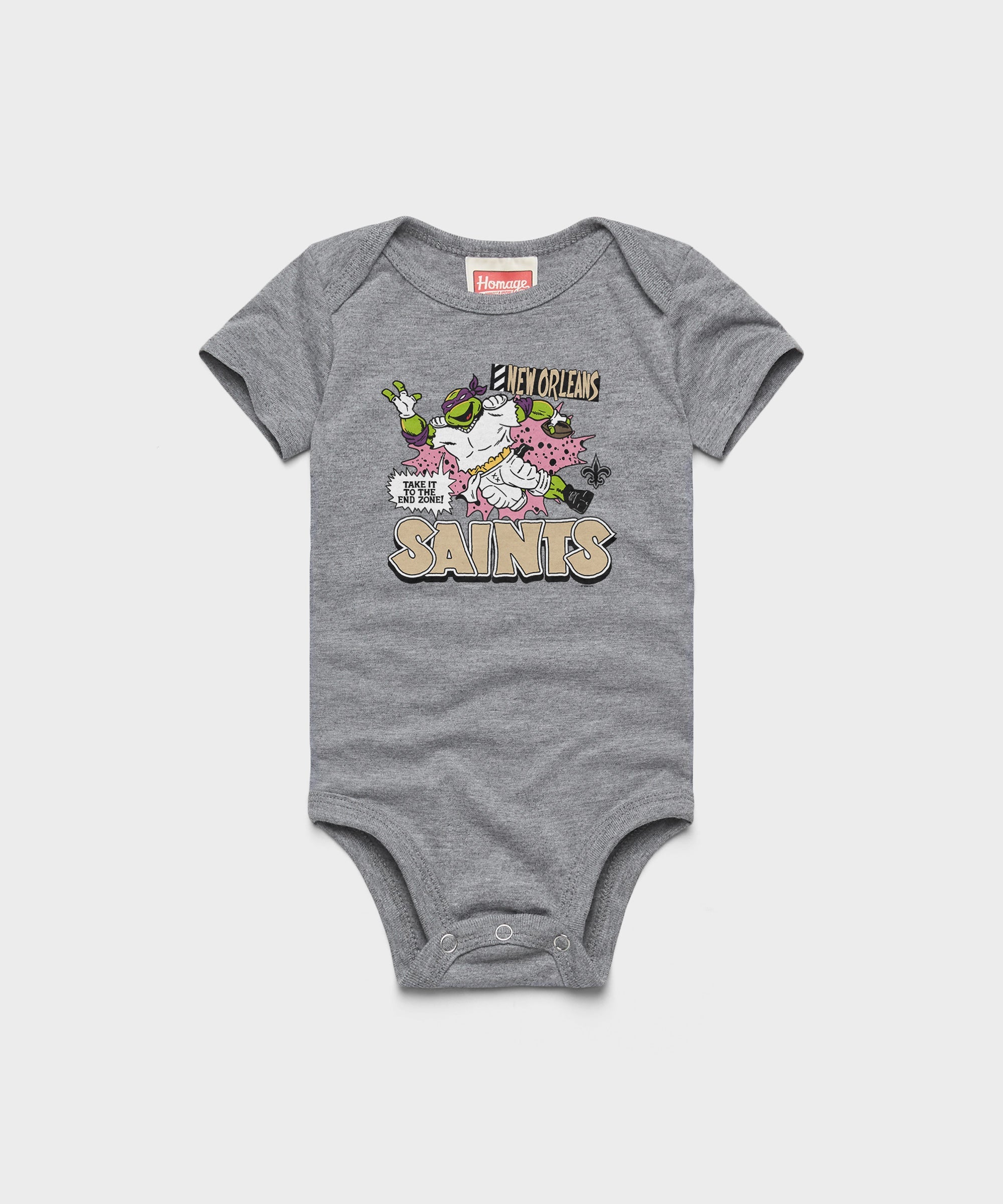TMNT Donatello x New Orleans Saints Baby One Piece