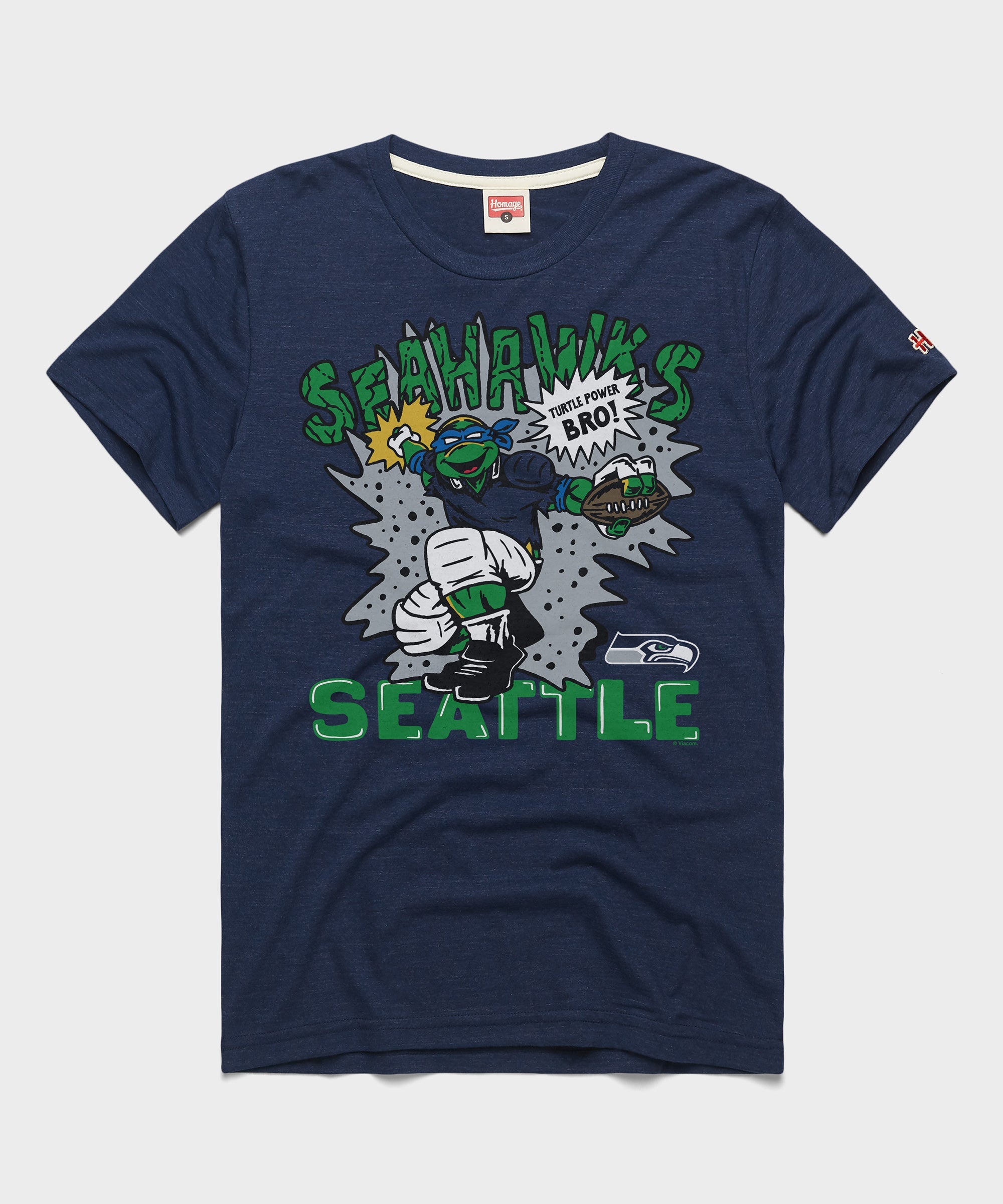 TMNT Leonardo x Seattle Seahawks Navy