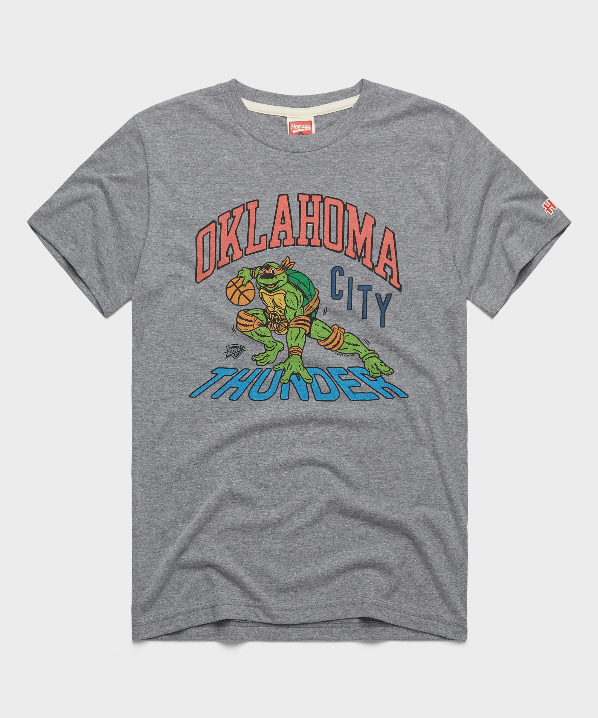 TMNT Michelangelo X Oklahoma City Thunder Grey