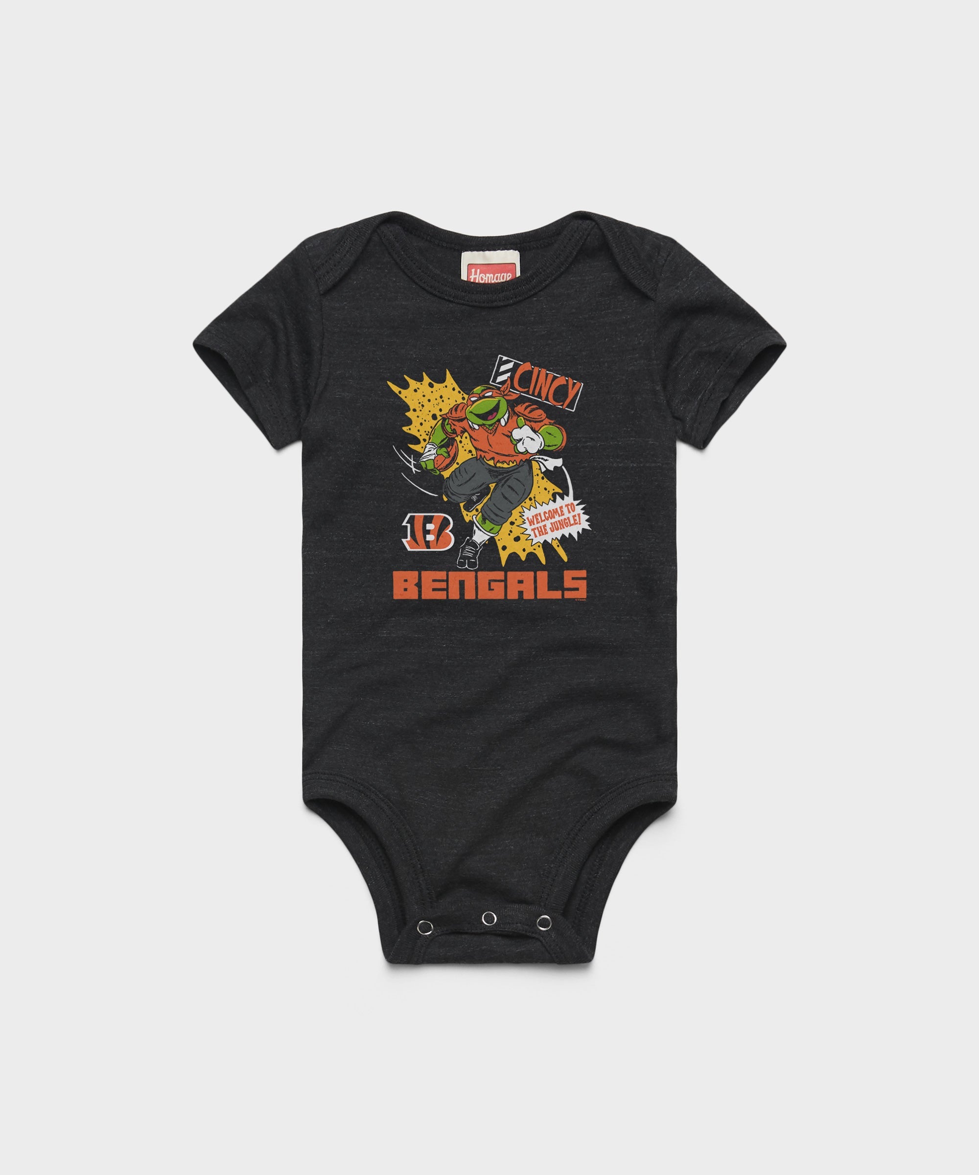 TMNT Michelangelo x Cincinnati Bengals Baby One Piece