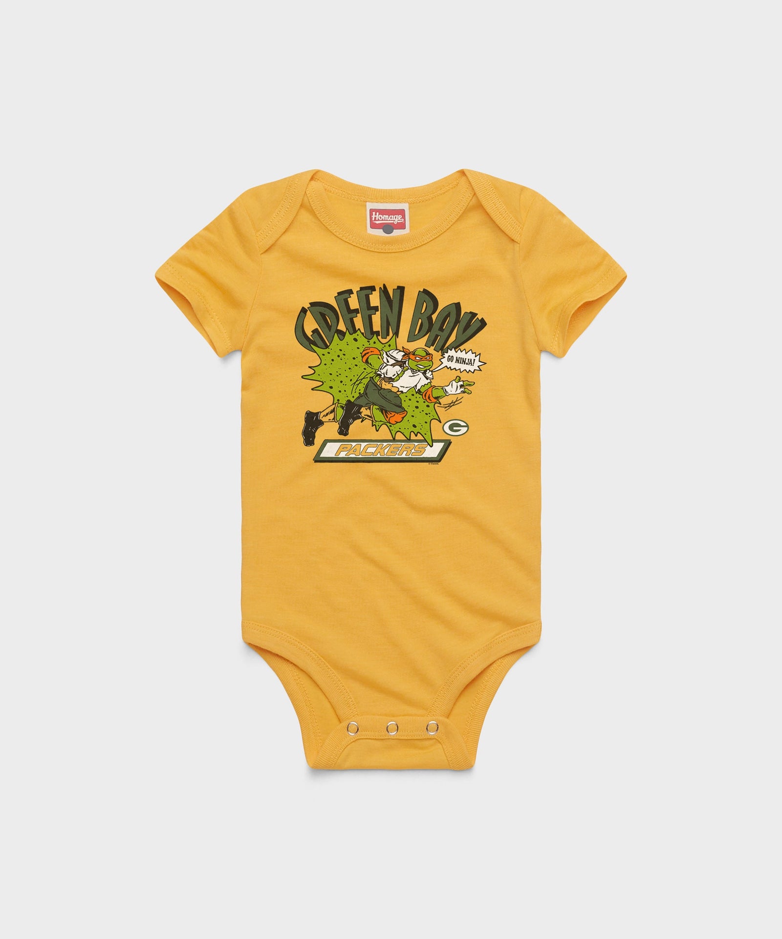 TMNT Michelangelo x Green Bay Packers Baby One Piece