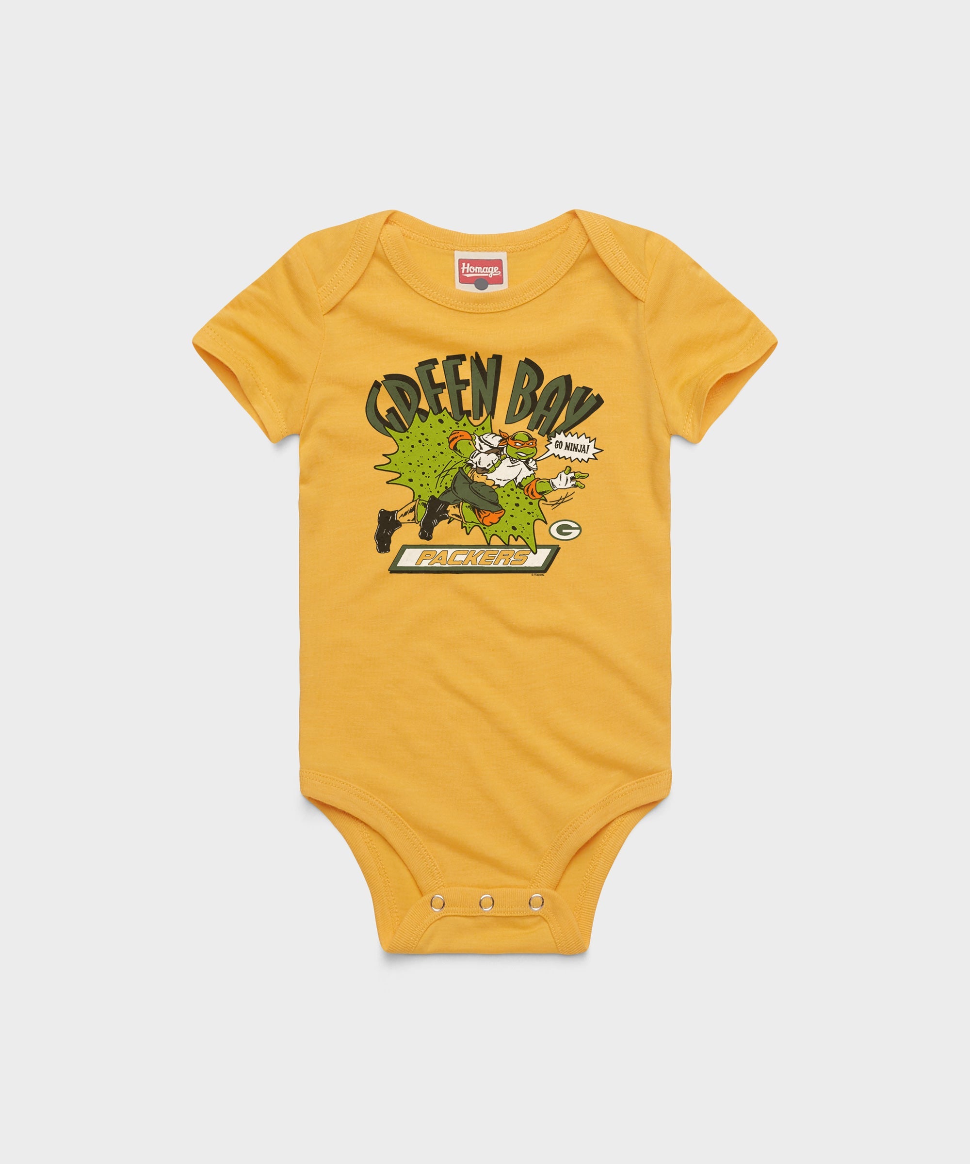TMNT Michelangelo x Green Bay Packers Baby One Piece