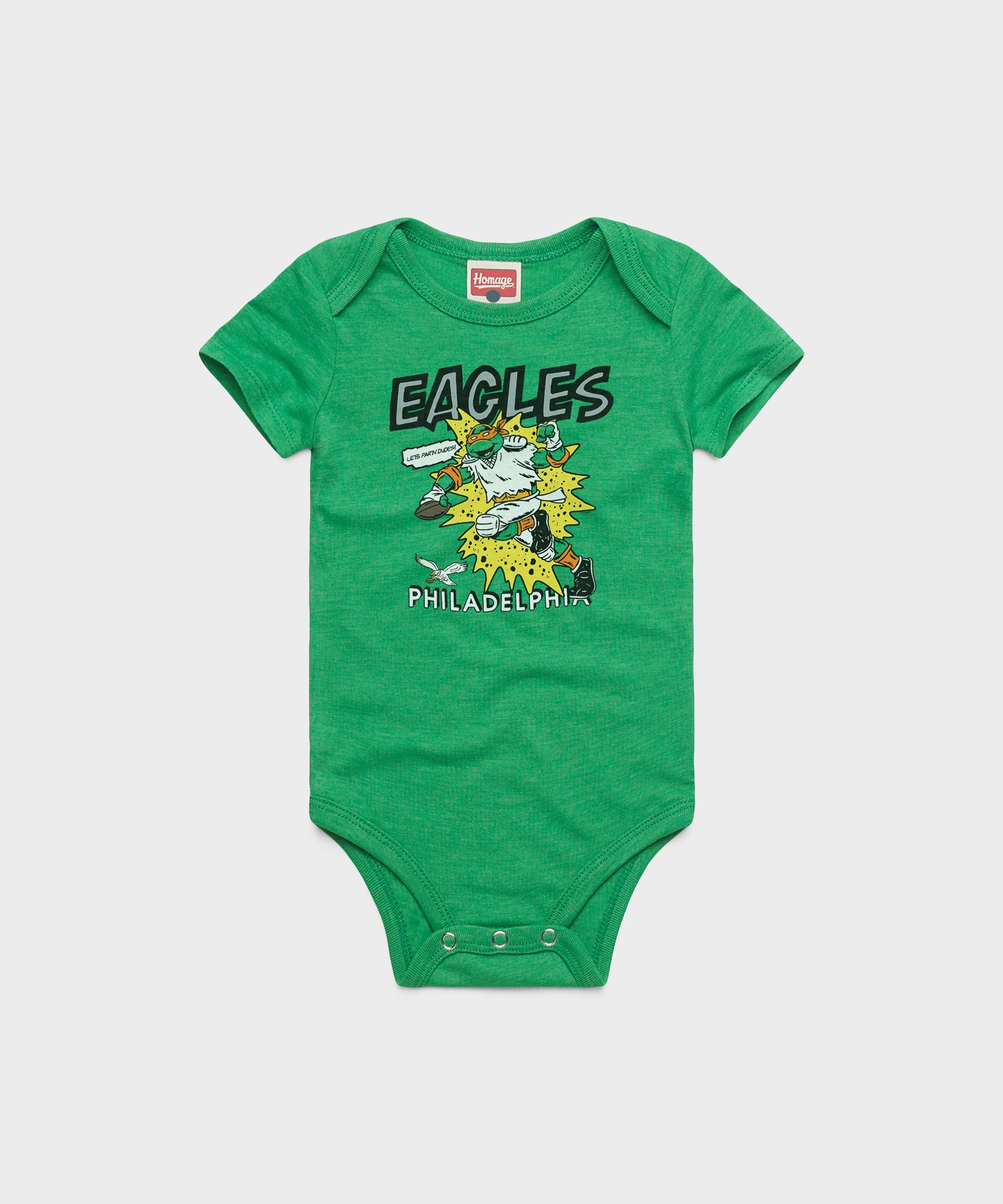 TMNT Michelangelo x Philadelphia Eagles Baby One Piece