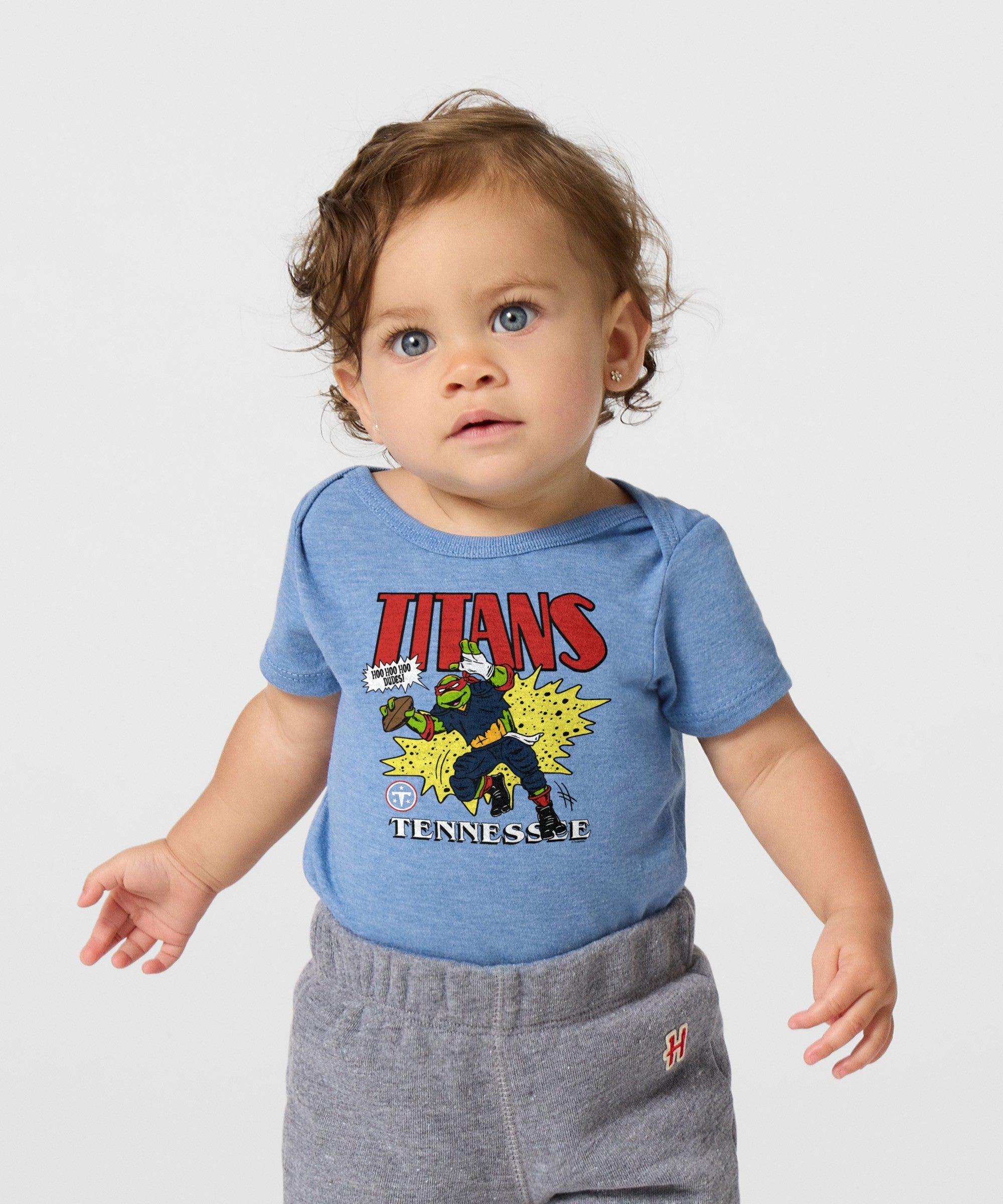 TMNT Raphael X Tennessee Titans Baby One Piece