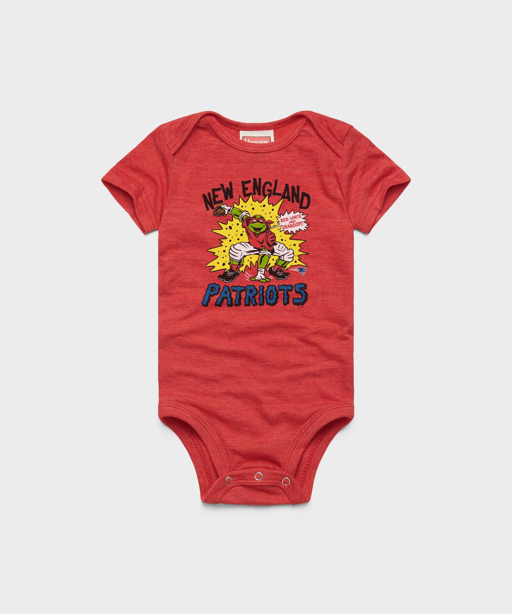 TMNT Raphael x New England Patriots Baby One Piece