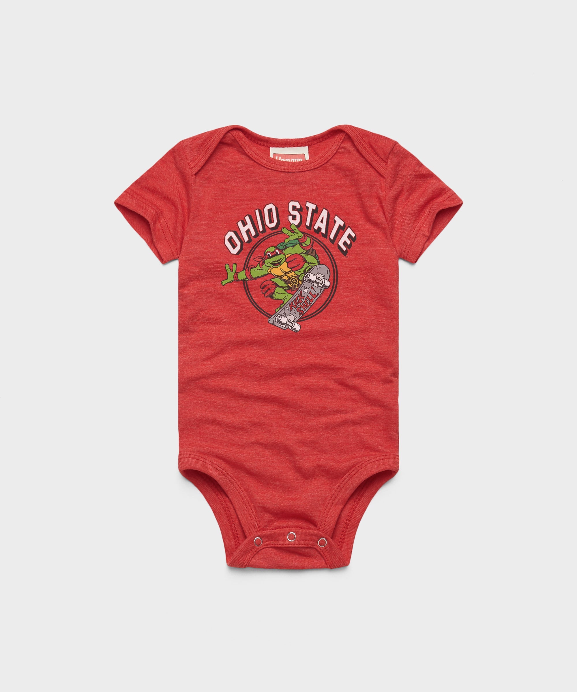 TMNT Raphael x Ohio State Kick Shell Baby One Piece