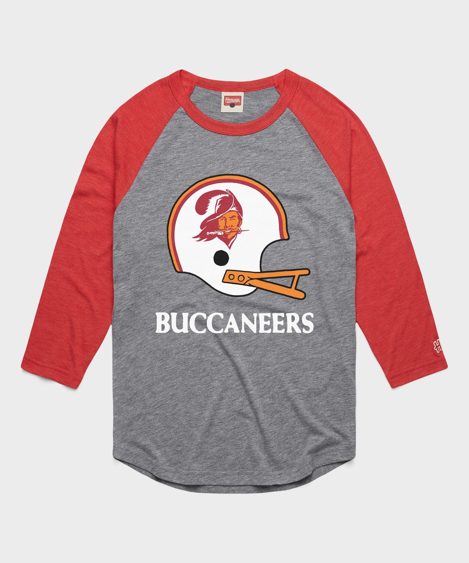 tampa bay buccaneers big helmet raglan