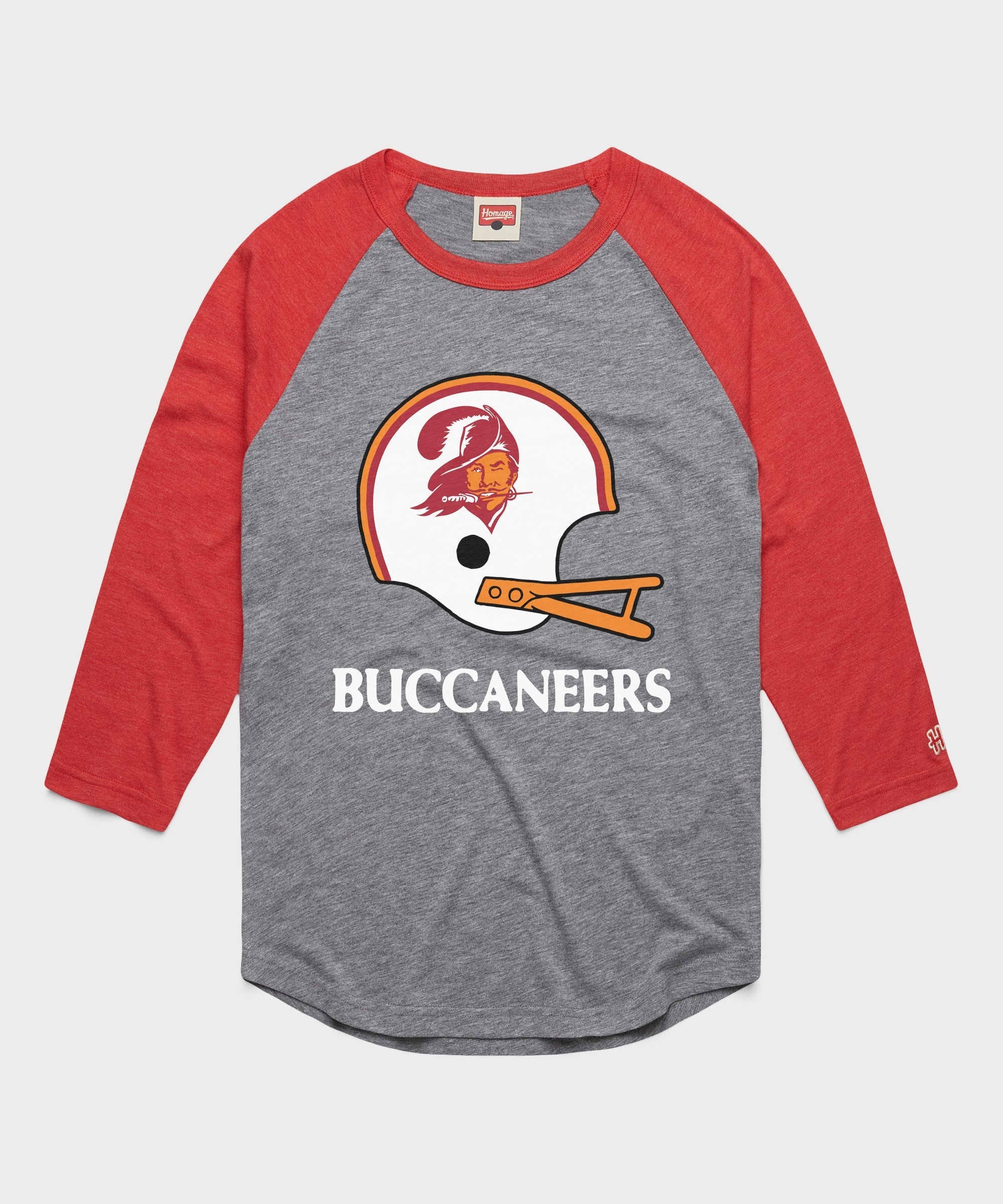 tampa bay buccaneers big helmet raglan