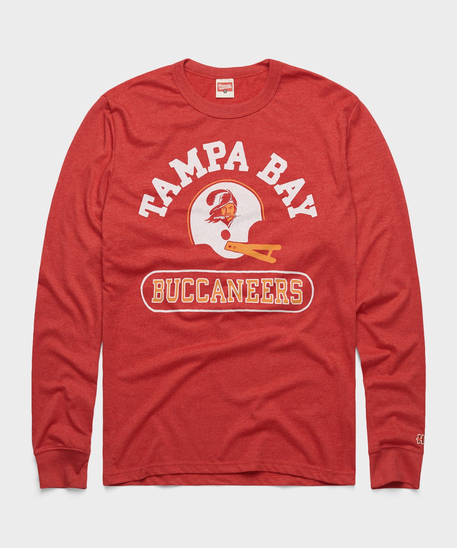 Tampa Bay Buccaneers Throwback Helmet Long Sleeve Tee