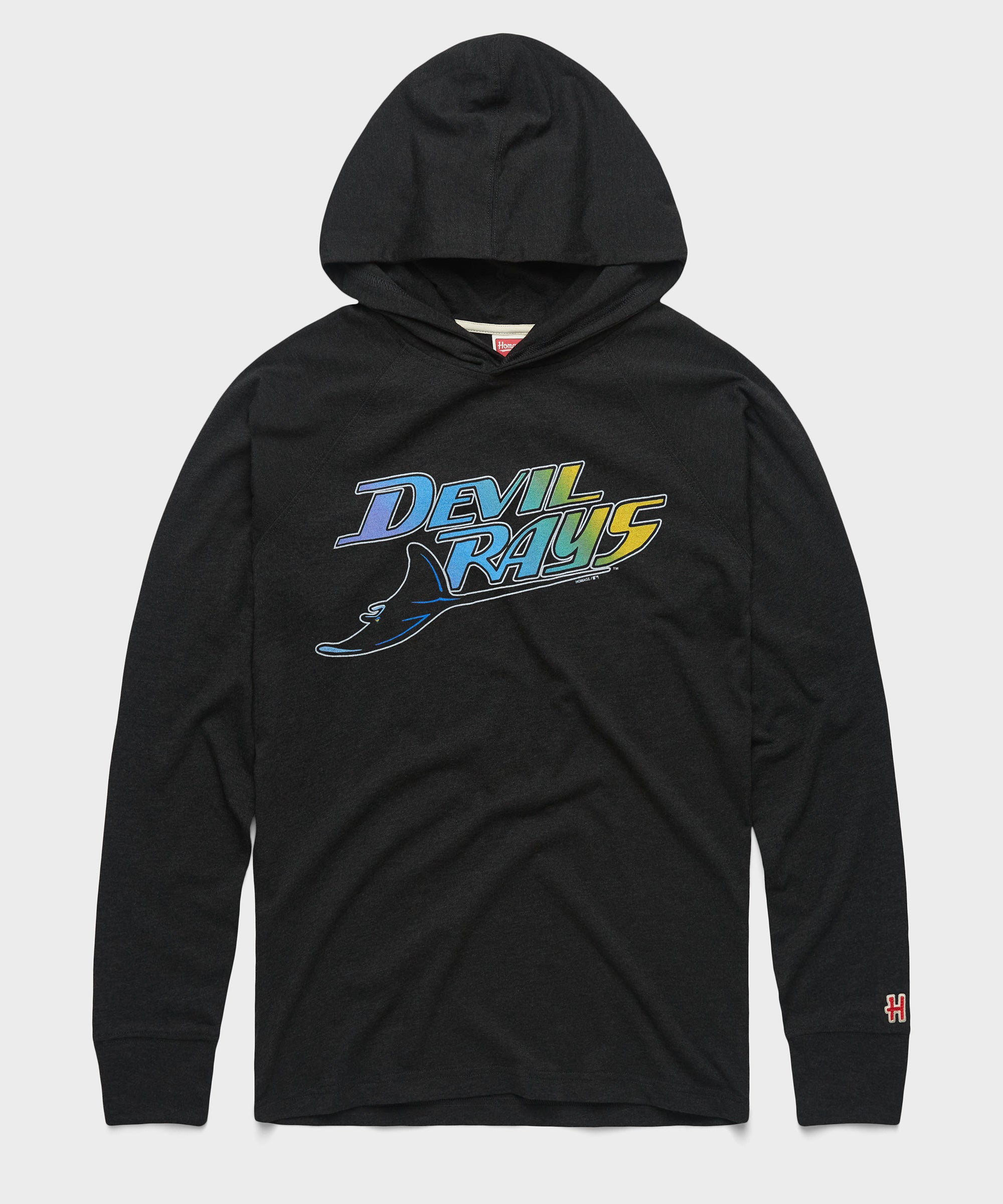 Tampa Bay Devil Rays '98 Lightweight Hoodie Charcoal