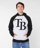 Tampa Bay Rays Cap Logo '08 Blackout Colorblock Hoodie