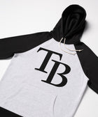 Tampa Bay Rays Cap Logo '08 Blackout Colorblock Hoodie